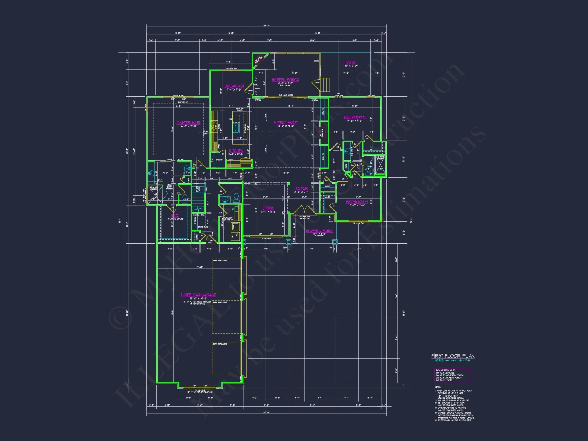 Spacious house Plan with Craftsman Style