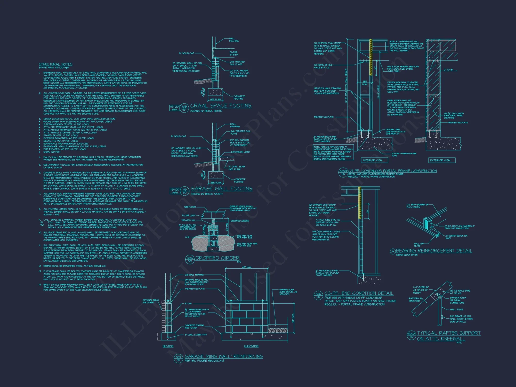 Modern Craftsman house Plan with CAD Designs and Floor Blueprint