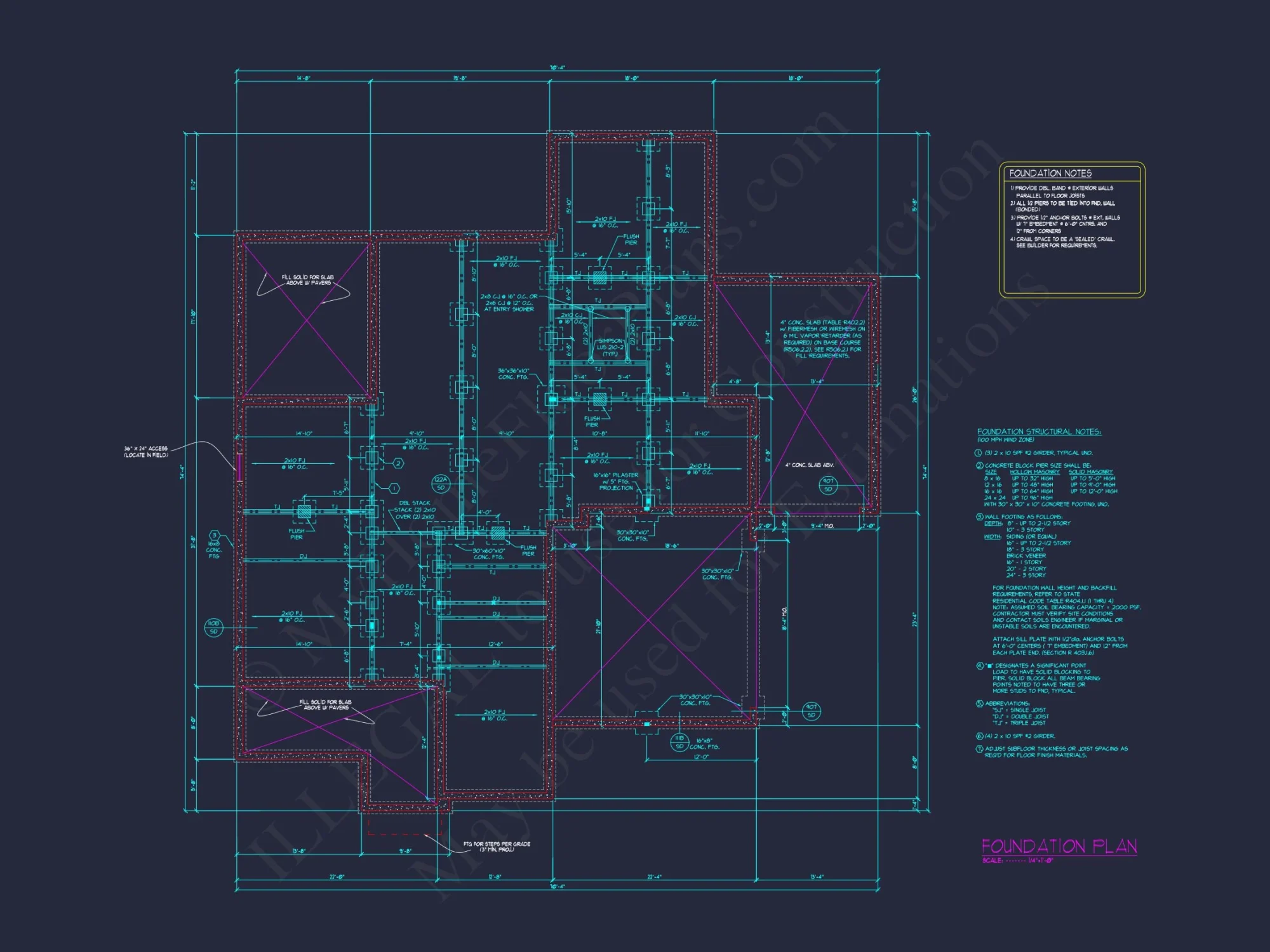 Modern Craftsman house Plan with CAD Designs and Floor Blueprint
