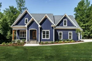 Modern Craftsman house Plan with CAD Designs and Floor Blueprint