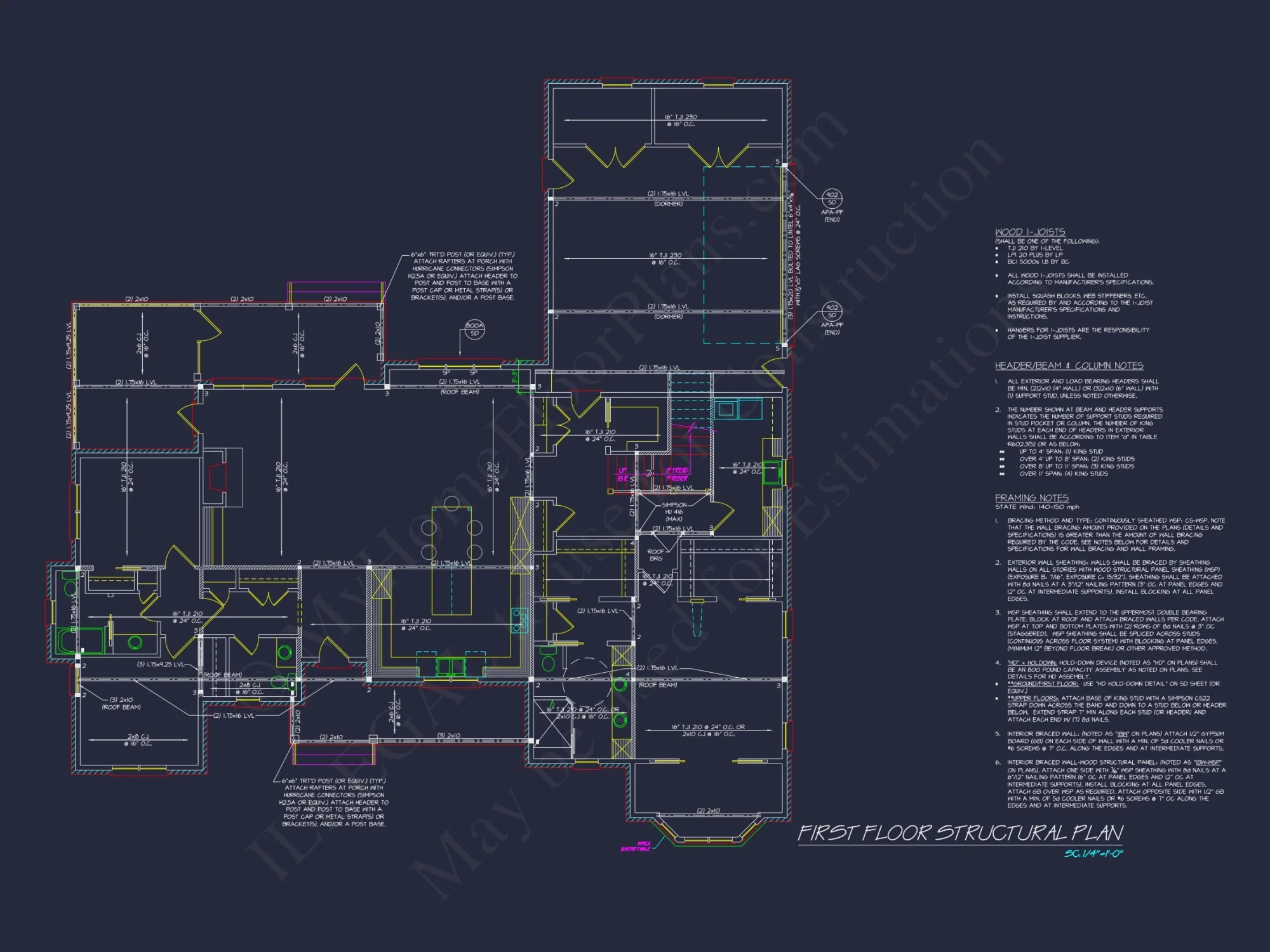 Ranch-Style house Plan with 3 Bedrooms and CAD Blueprints