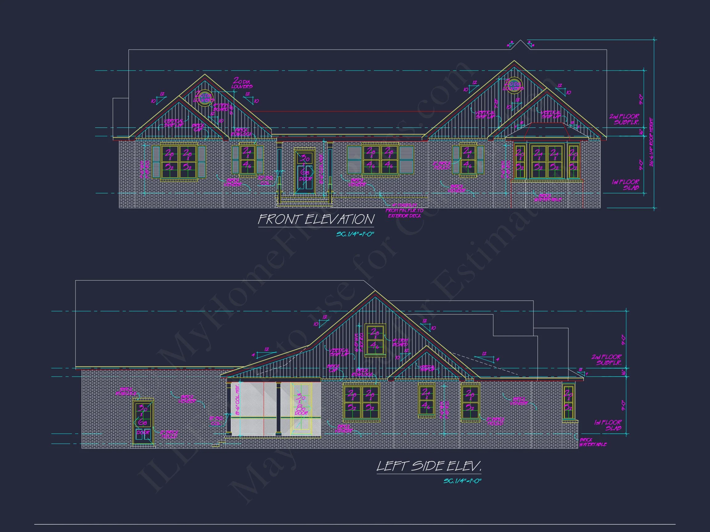 20-1837 HOUSE PLAN - Ranch-Style House Plan with 3 Bedrooms and CAD Blueprints 2 Ranch-Style house Plan with 3 Bedrooms and CAD Blueprints