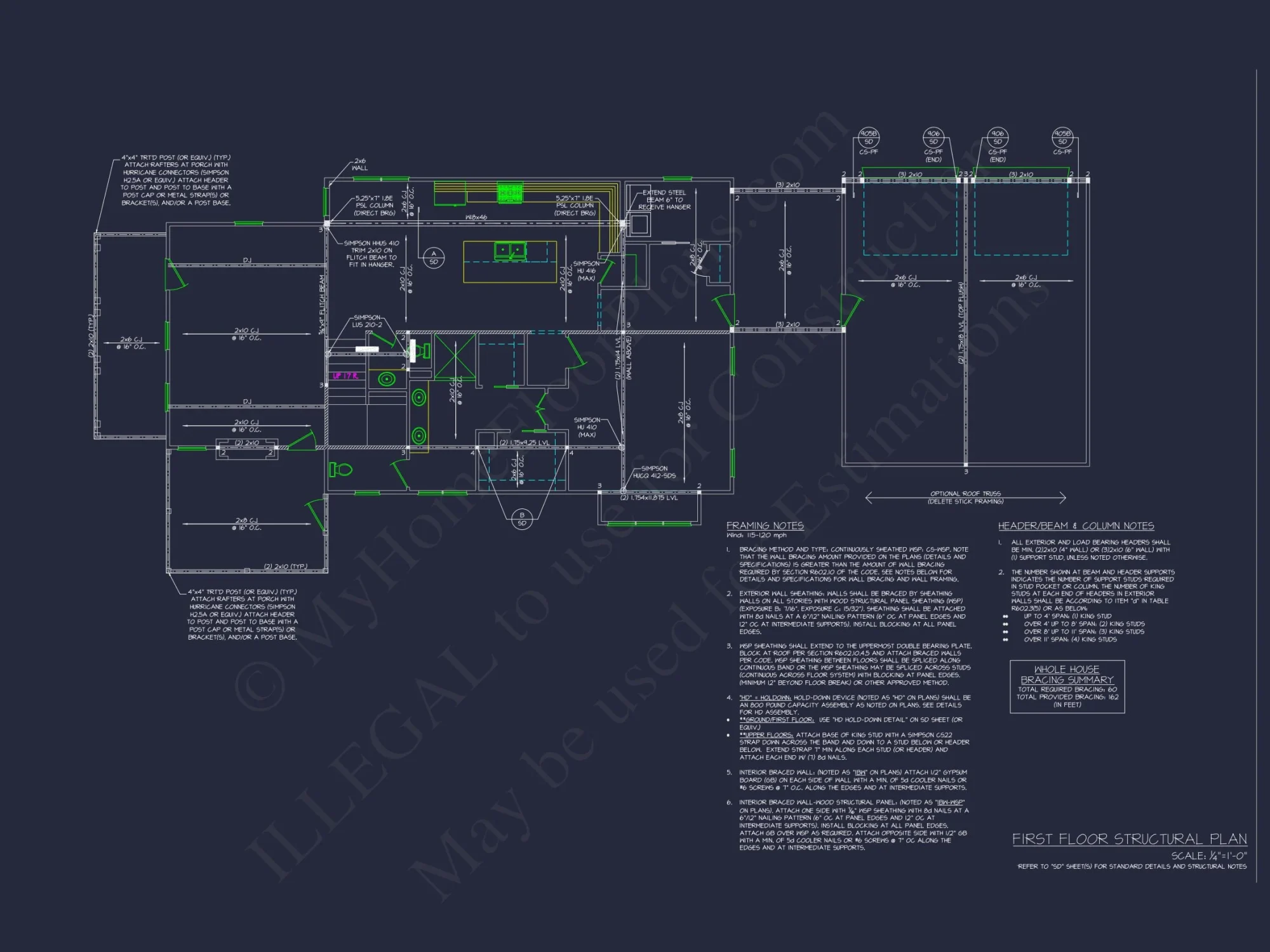 Explore Traditional Craftsman house Plan with Detailed CAD Designs