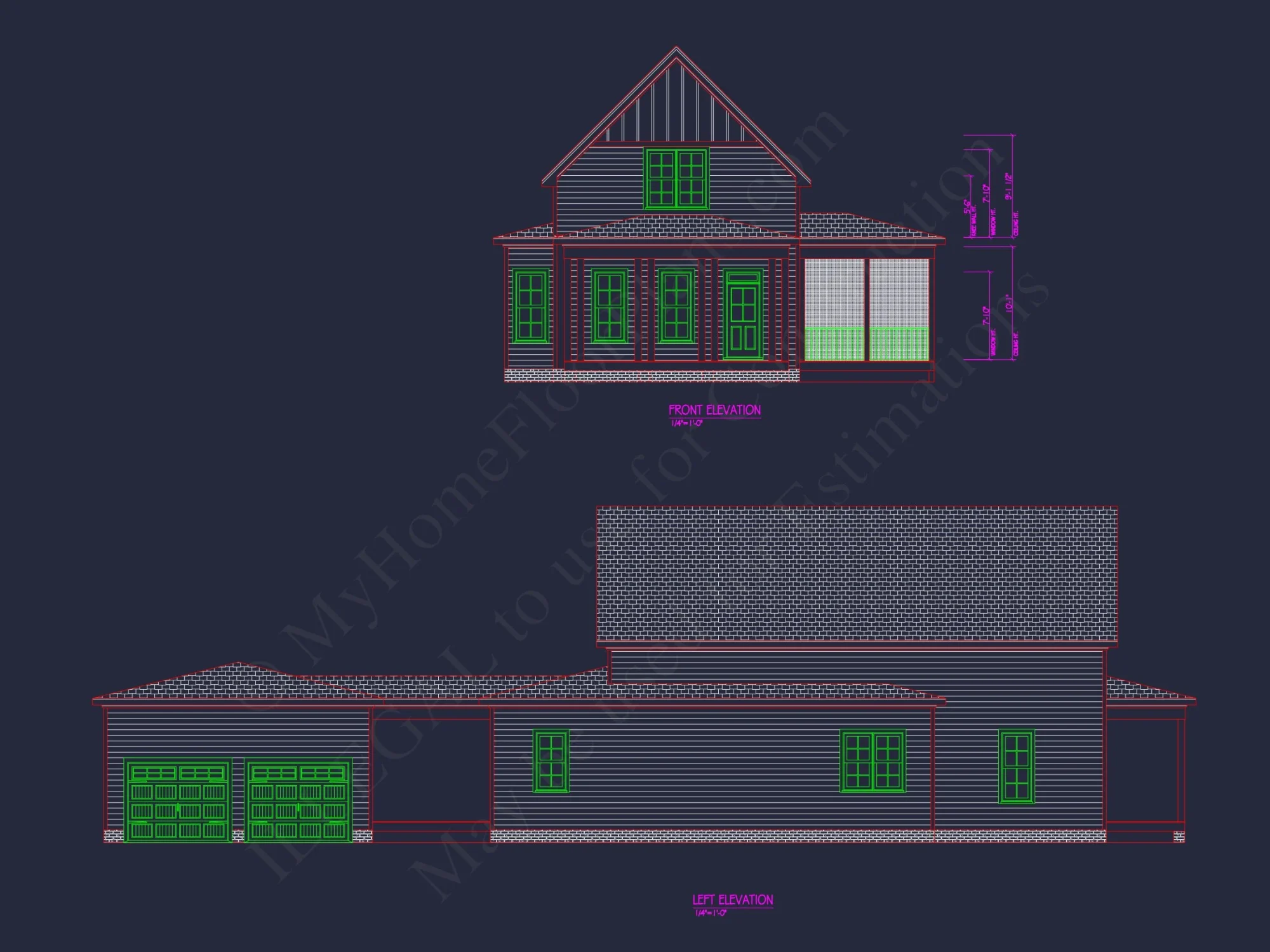 Explore Traditional Craftsman house Plan with Detailed CAD Designs