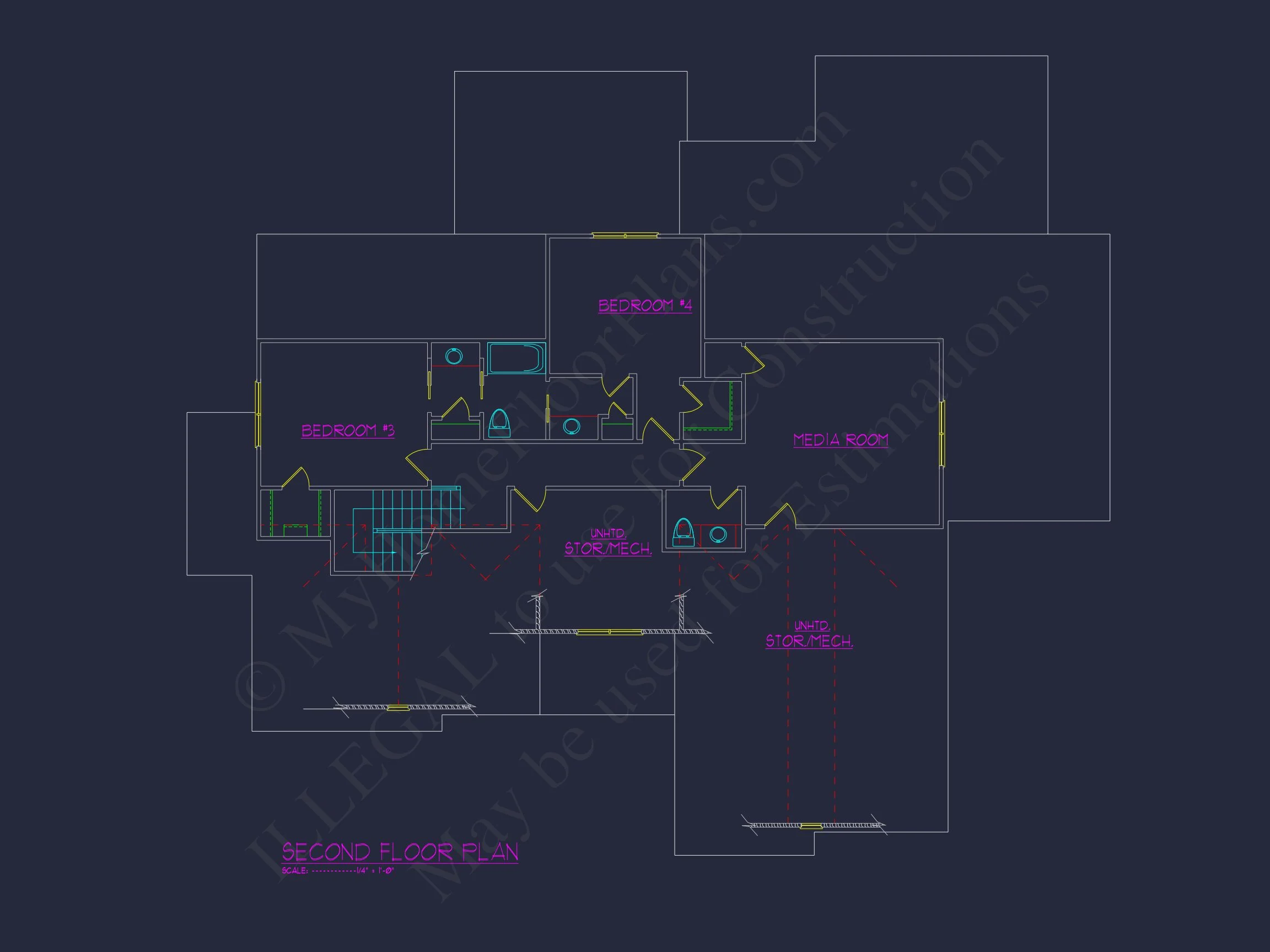 20-1826 HOUSE PLAN - Beautiful House Floor Plan with CAD Architecture Designs 6 Beautiful house Floor Plan with CAD Architecture Designs
