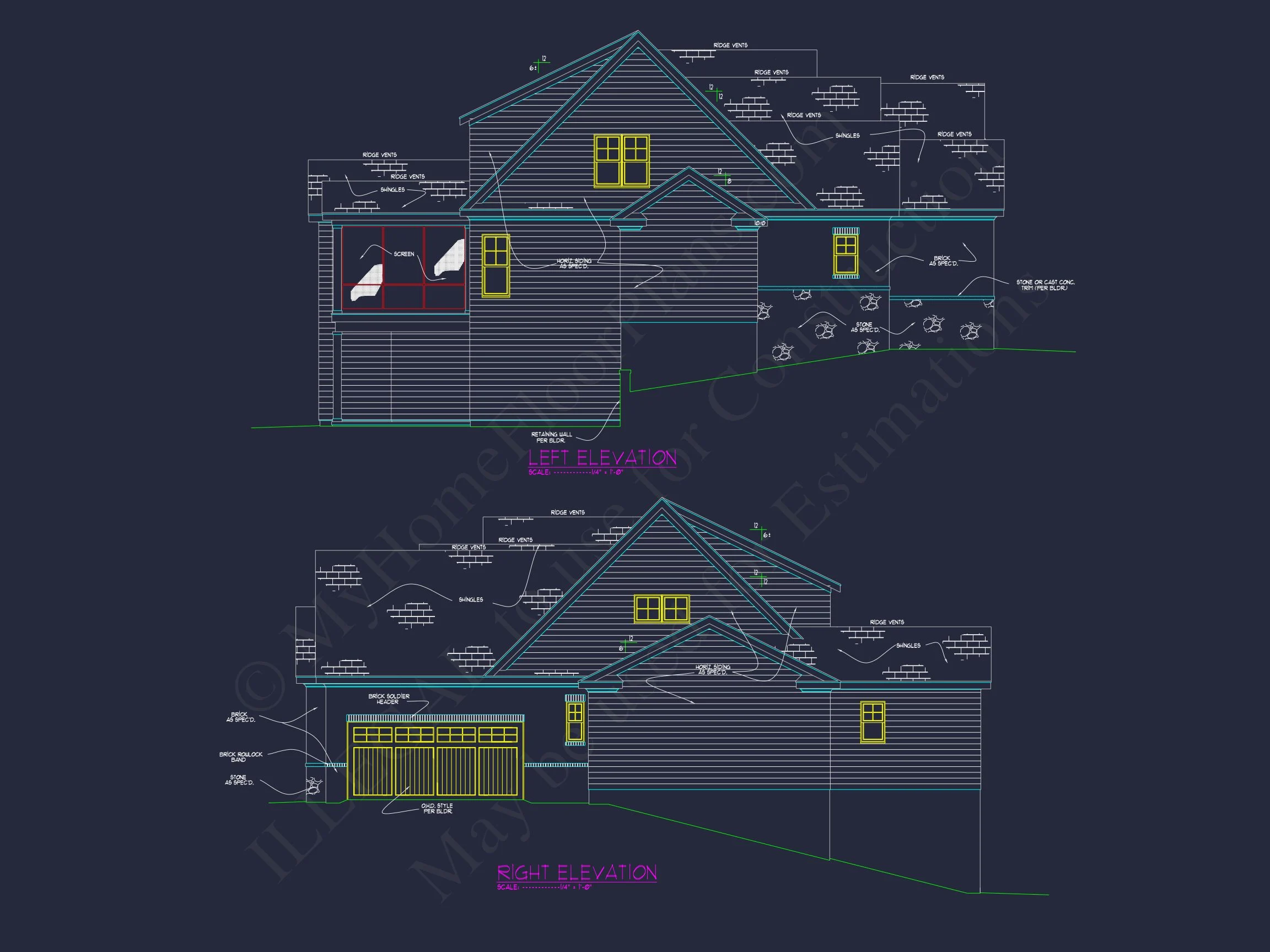 20-1826 HOUSE PLAN - Beautiful House Floor Plan with CAD Architecture Designs 3 Beautiful house Floor Plan with CAD Architecture Designs
