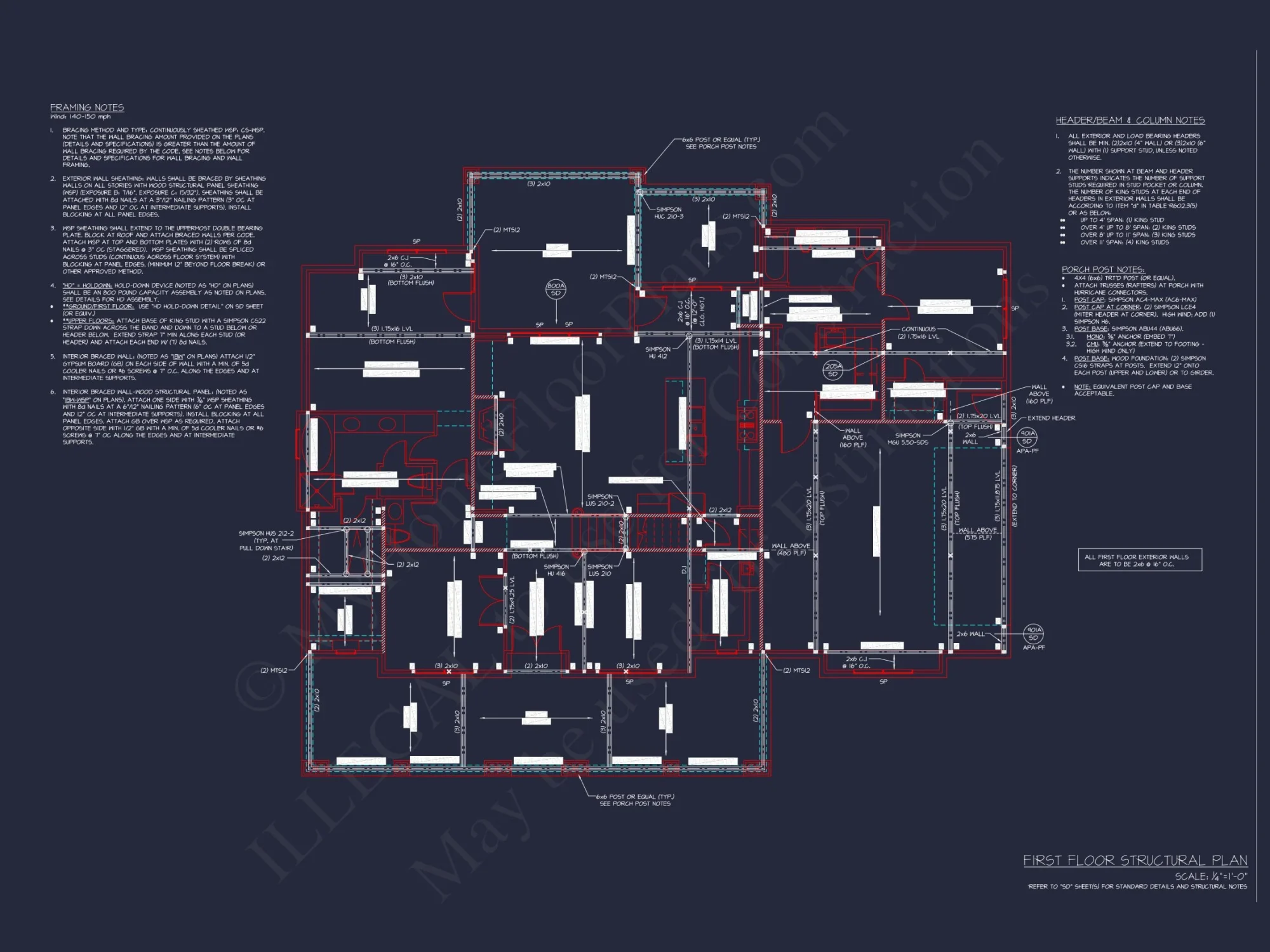 Spacious 1.5-Story house Plan with Modern CAD Designs