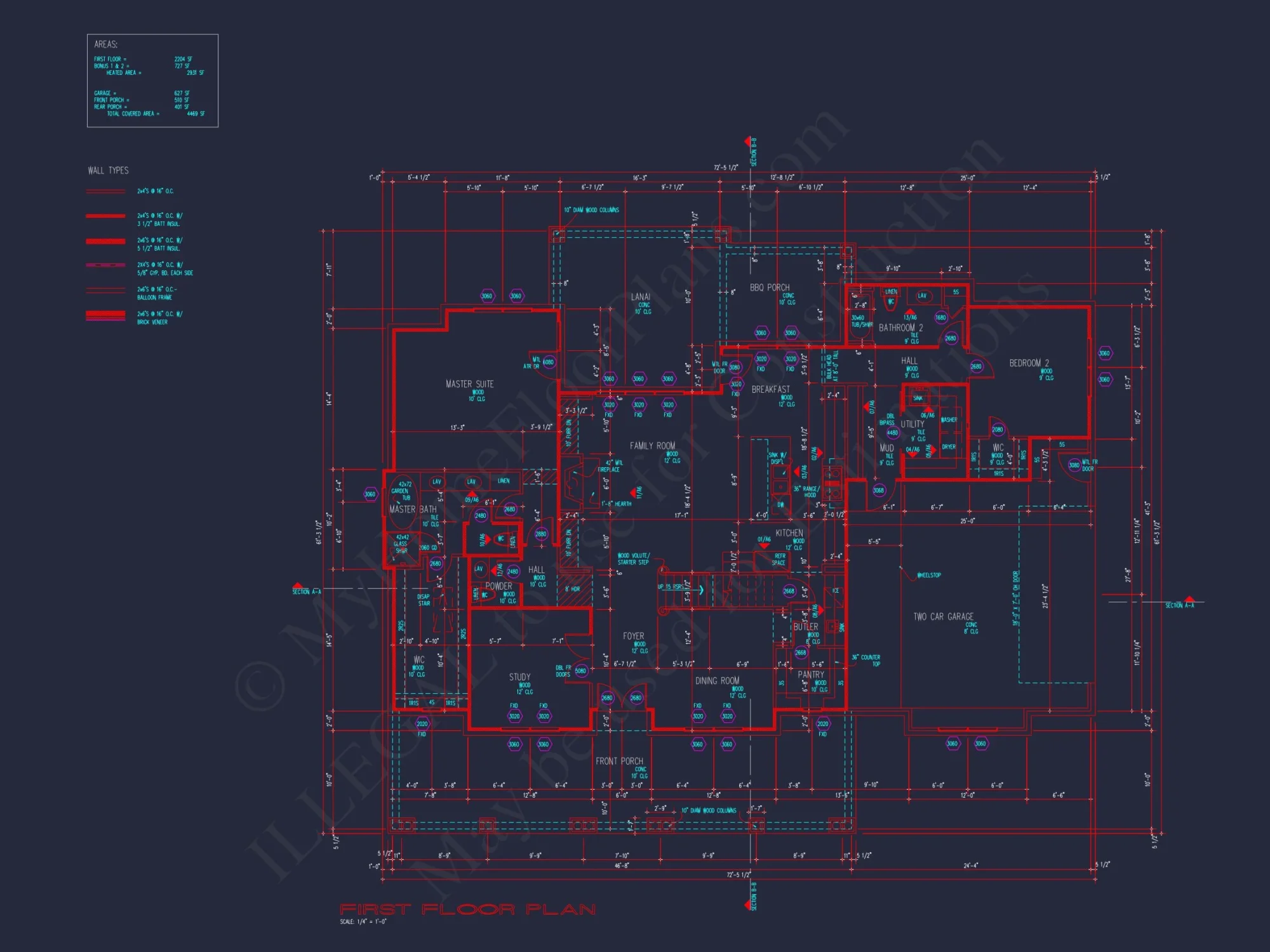 Spacious 1.5-Story house Plan with Modern CAD Designs