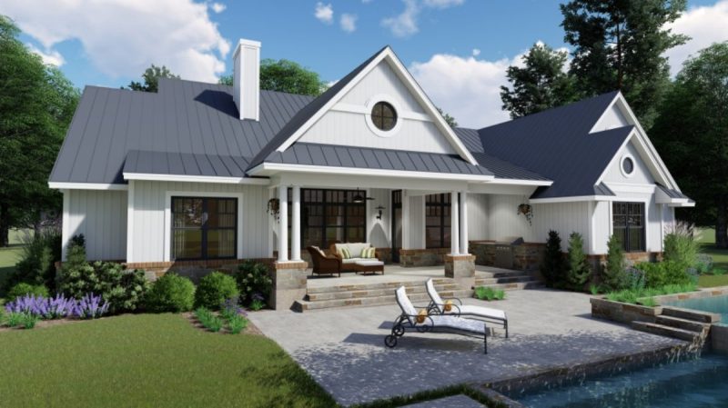 Spacious 1.5-Story house Plan with Modern CAD Designs