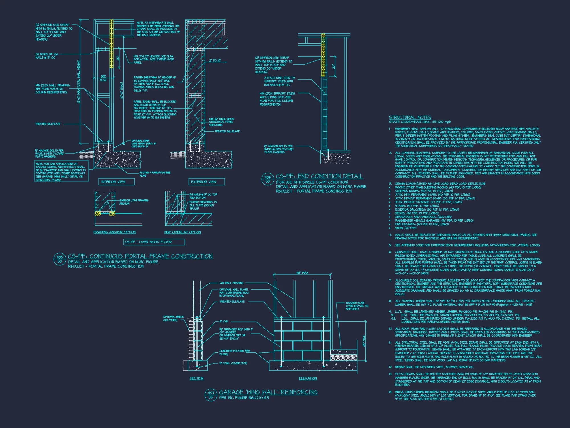 Modern Craftsman house Plan with 1.5 Stories and Open Floor Plan