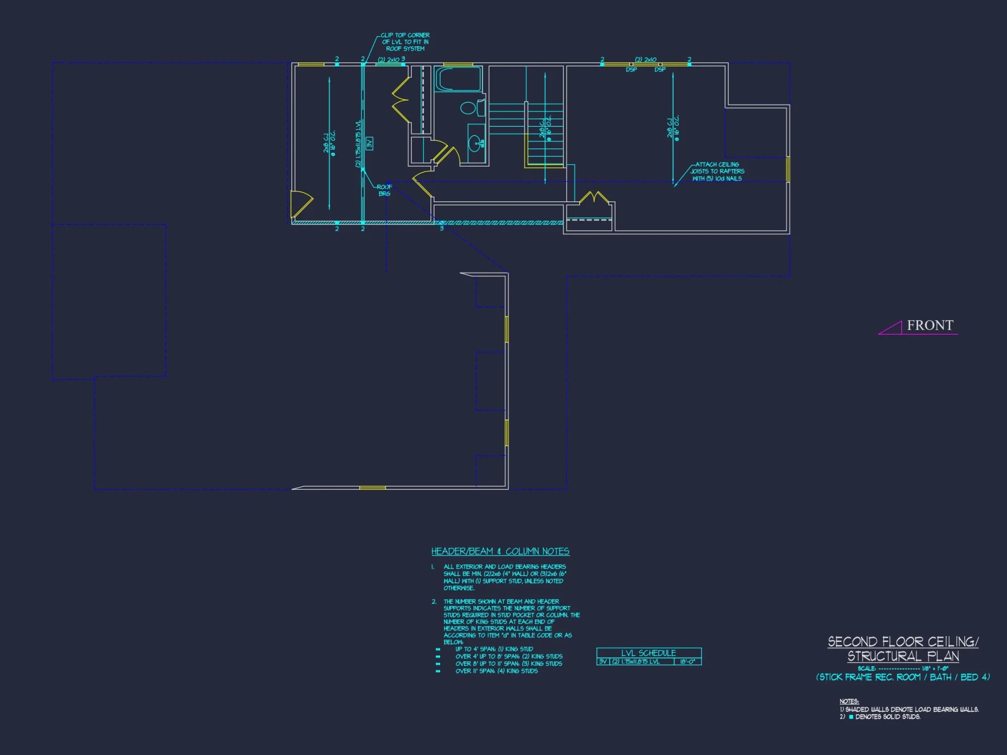 Modern Craftsman house Plan with 1.5 Stories and Open Floor Plan
