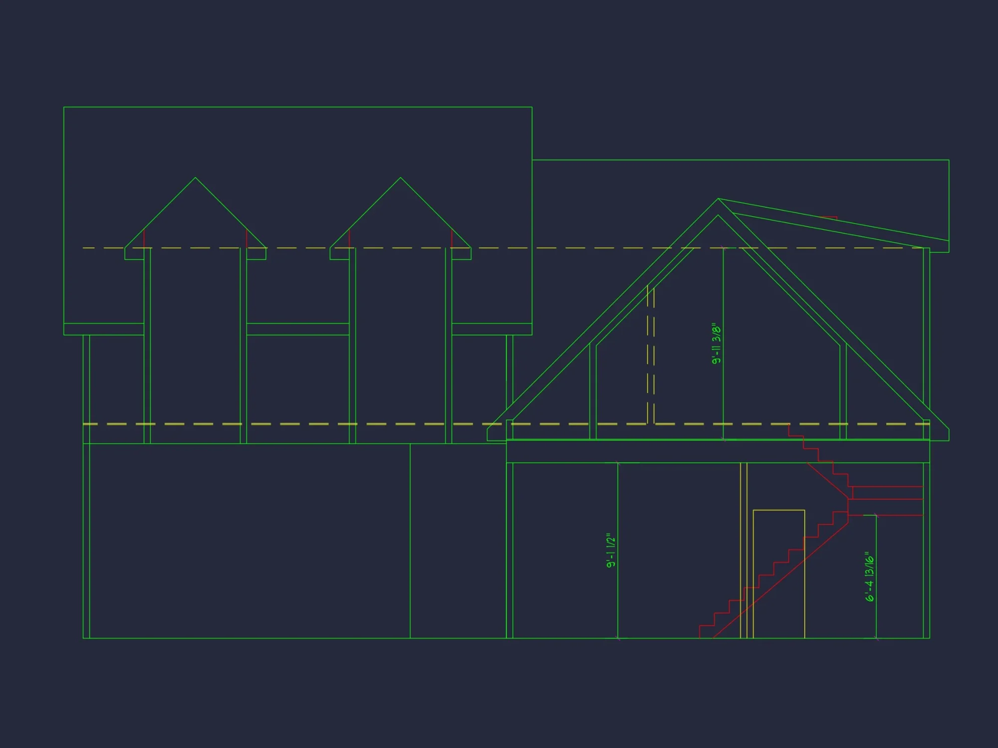 Modern Craftsman house Plan with 1.5 Stories and Open Floor Plan