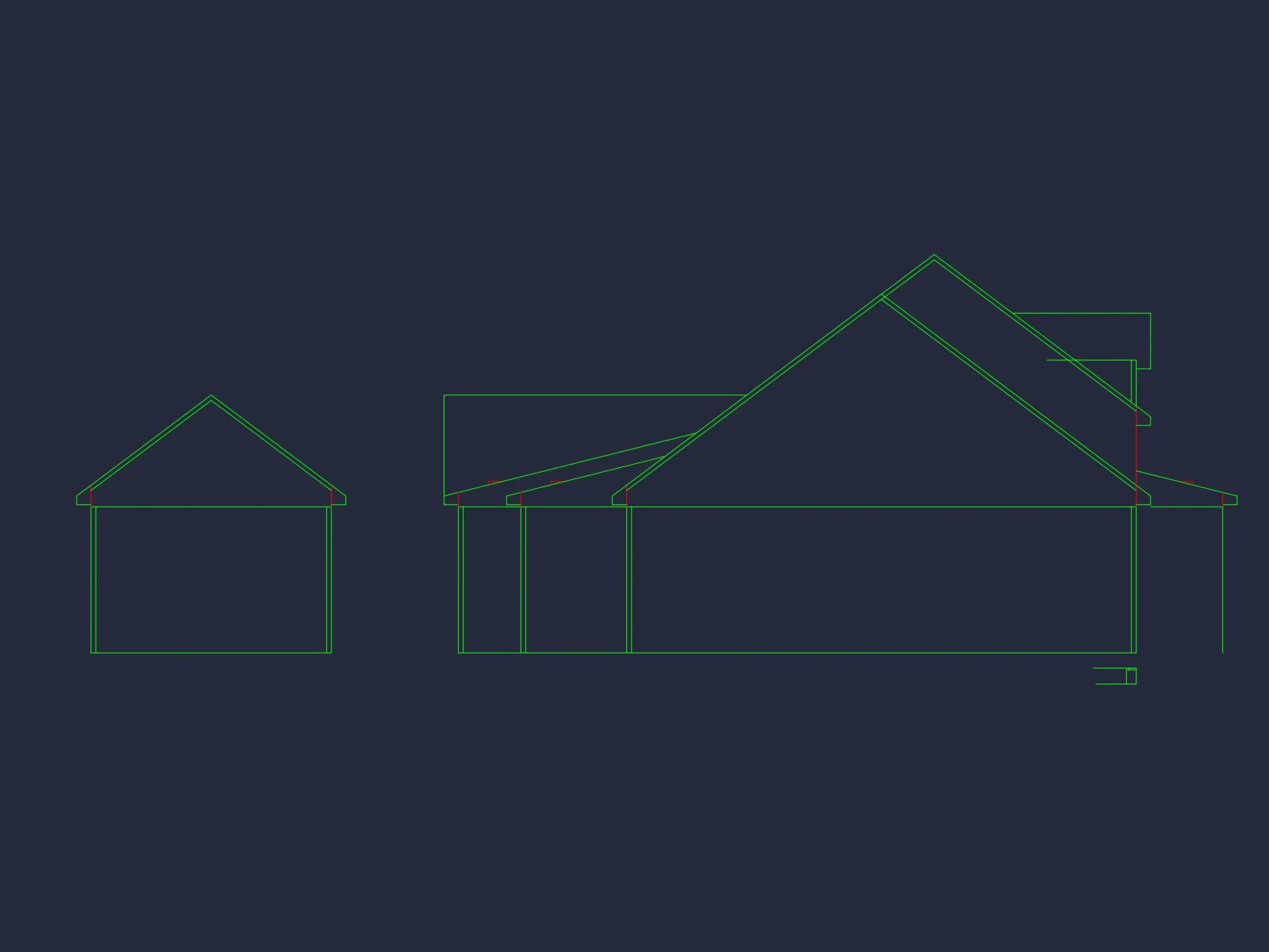 Modern Craftsman house Plan with 1.5 Stories and Open Floor Plan