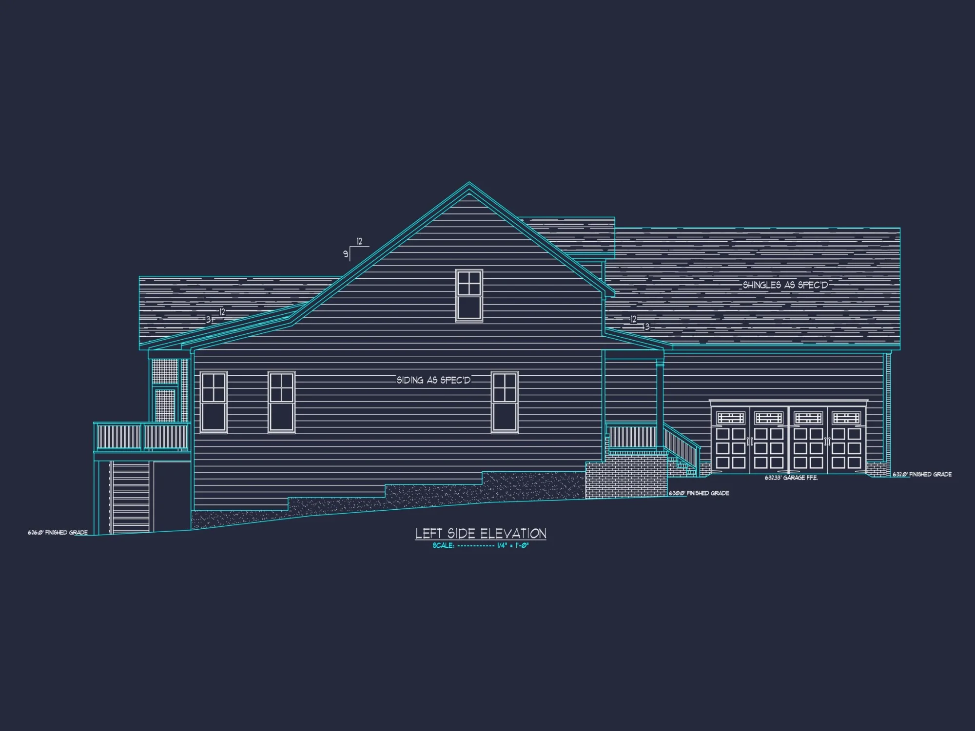 Modern Craftsman house Plan with 1.5 Stories and Open Floor Plan