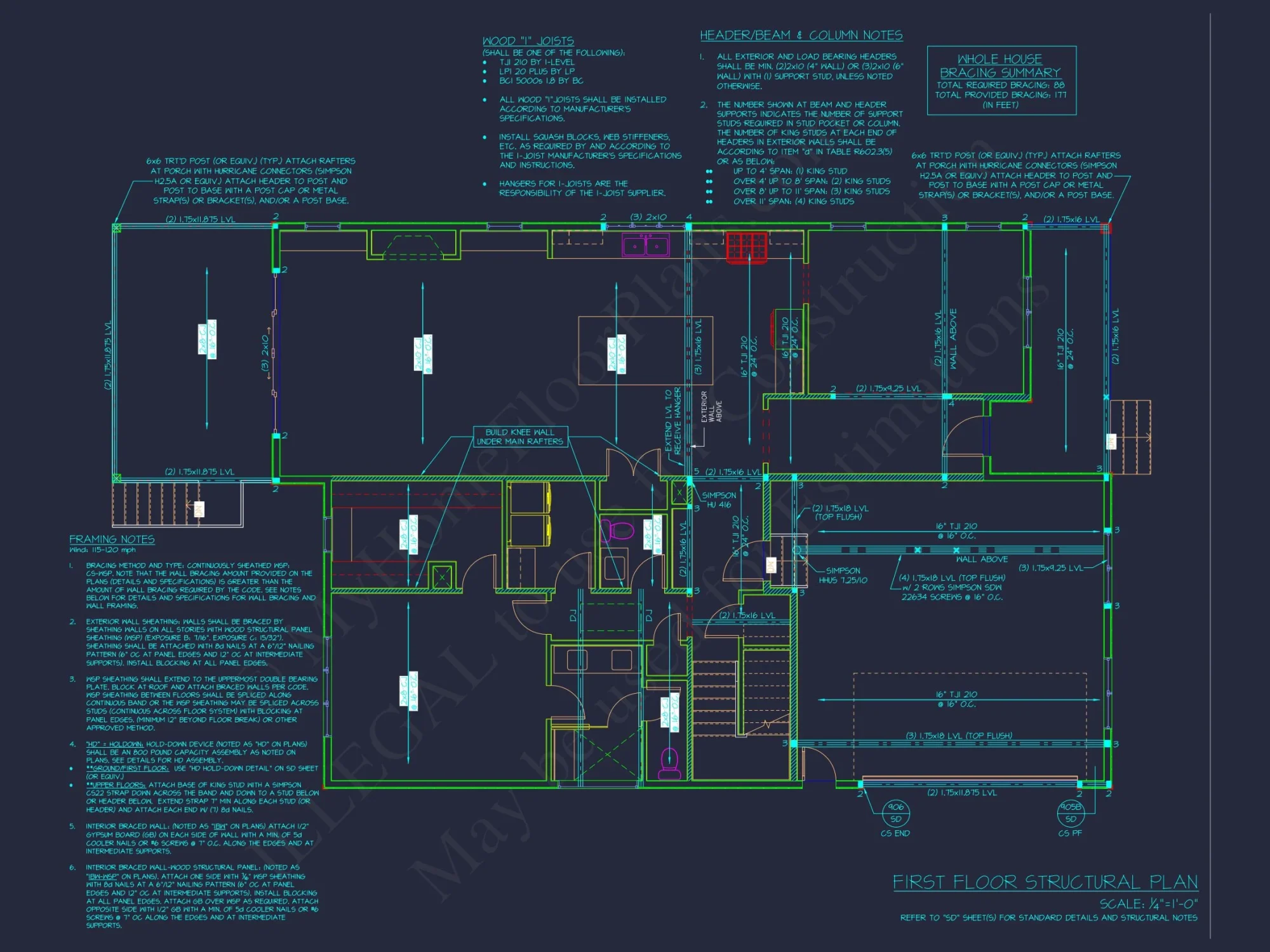 Beautiful 4-Bedroom house Plan with CAD Designs & Blueprint