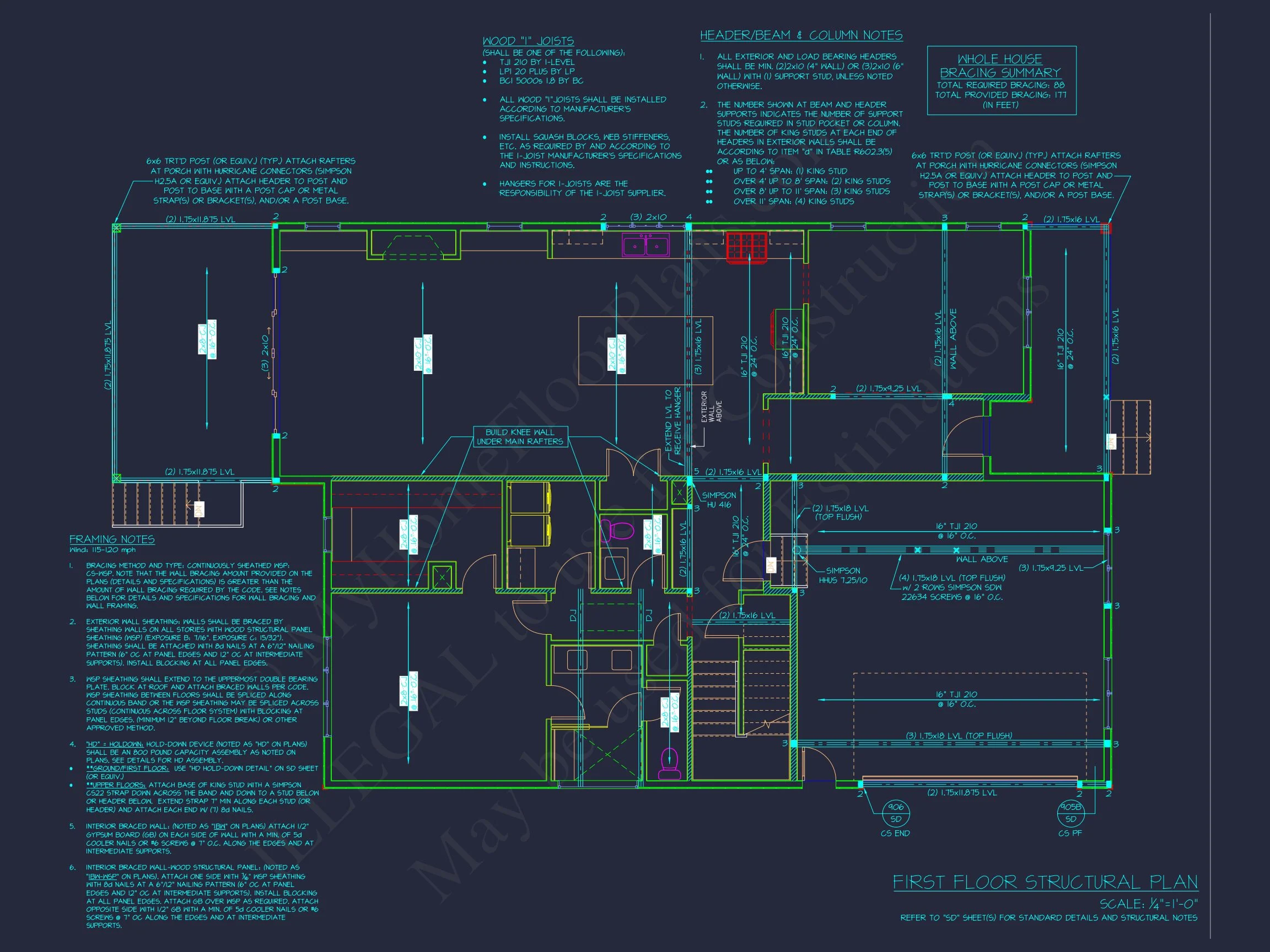 Beautiful 4-Bedroom house Plan with CAD Designs & Blueprint