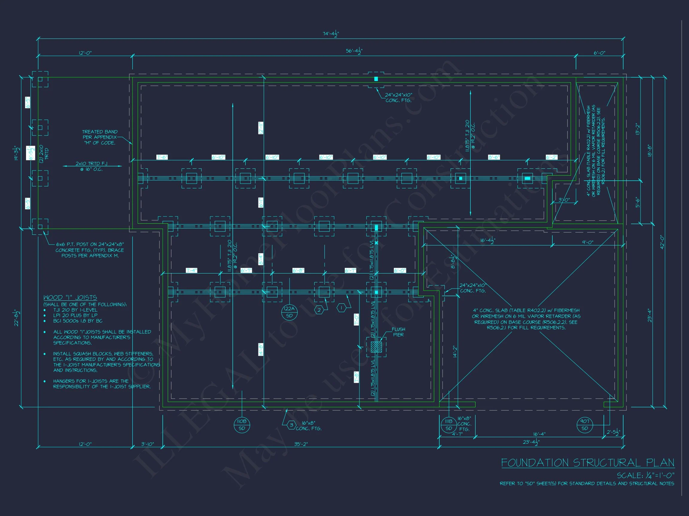 Beautiful 4-Bedroom house Plan with CAD Designs & Blueprint