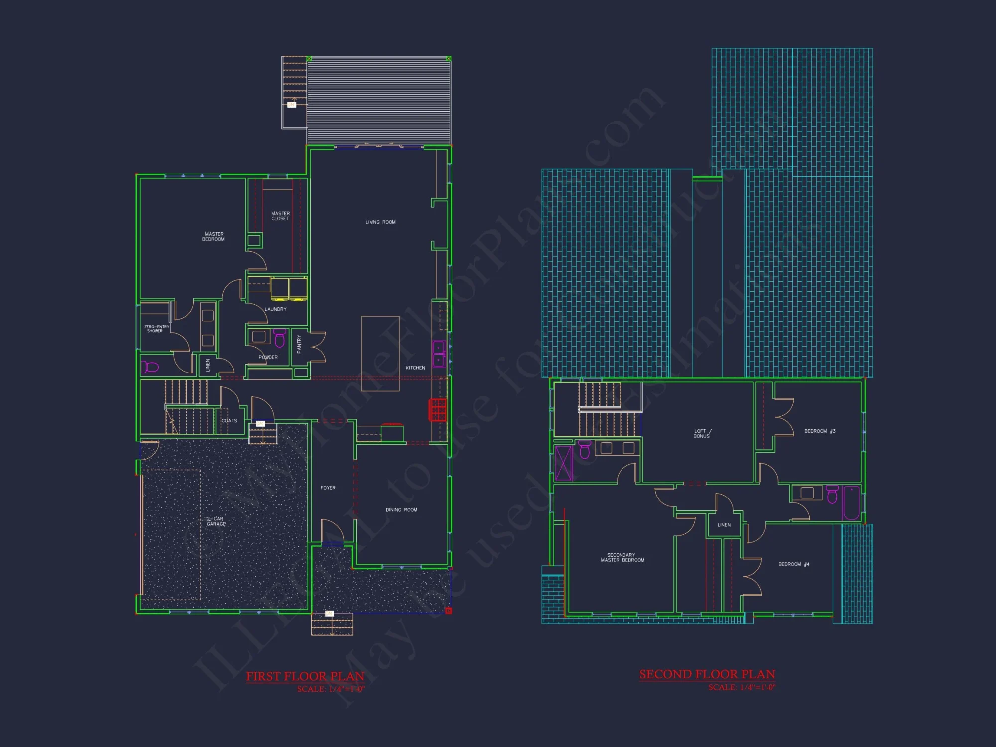 Beautiful 4-Bedroom house Plan with CAD Designs & Blueprint