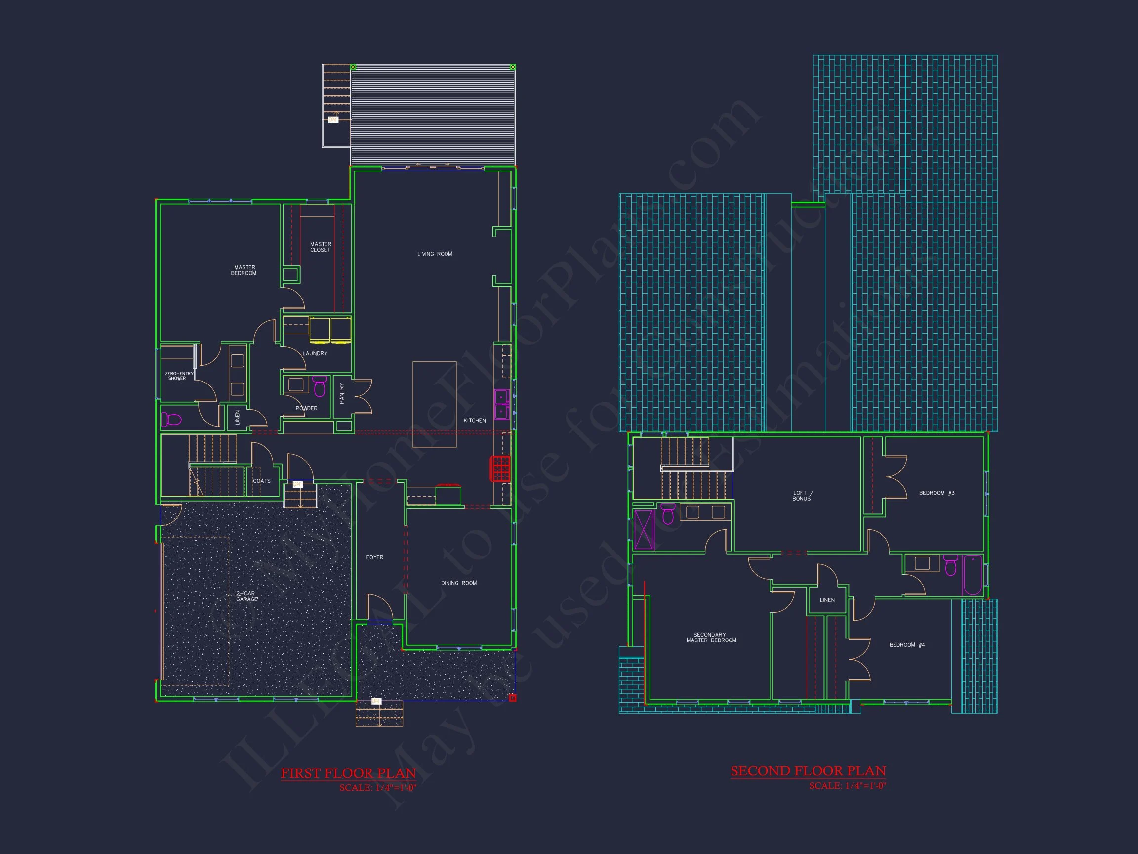 Beautiful 4-Bedroom house Plan with CAD Designs & Blueprint