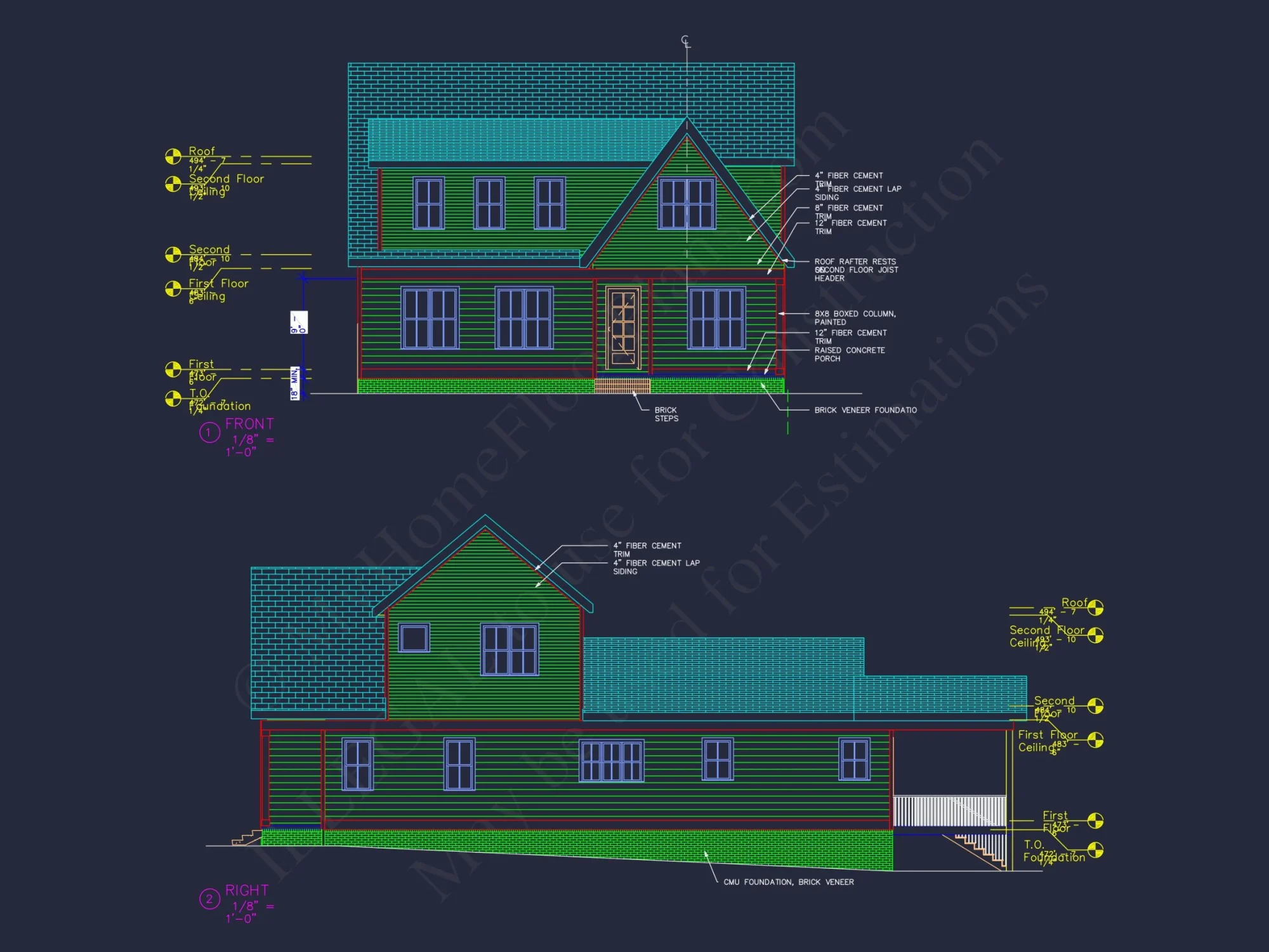Beautiful 4-Bedroom house Plan with CAD Designs & Blueprint