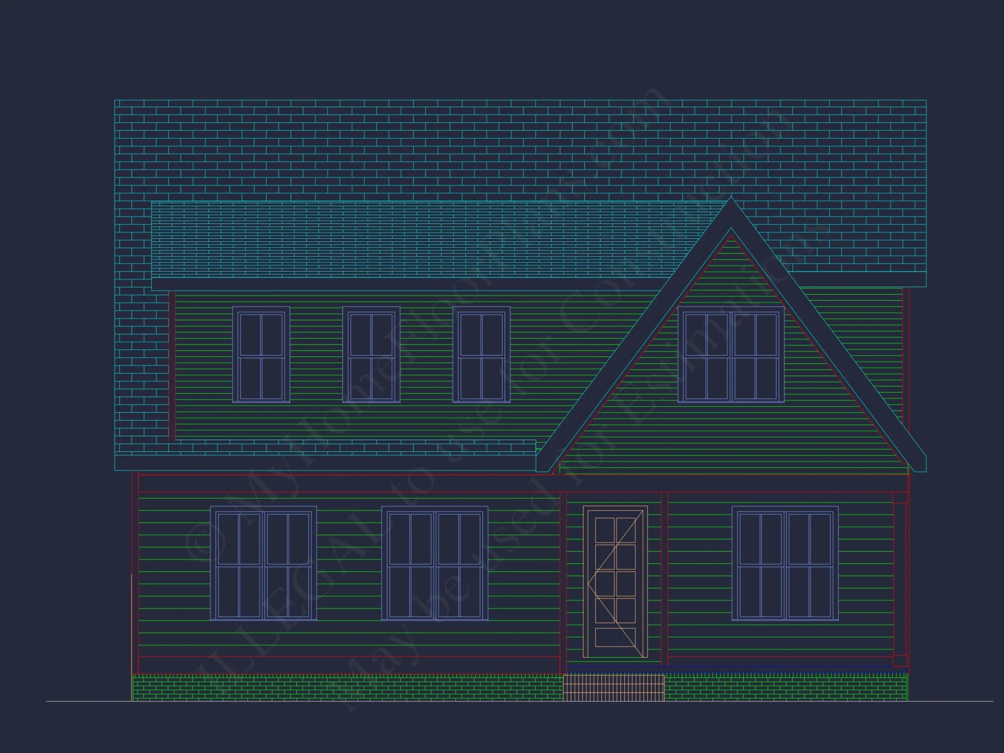 Beautiful 4-Bedroom house Plan with CAD Designs & Blueprint