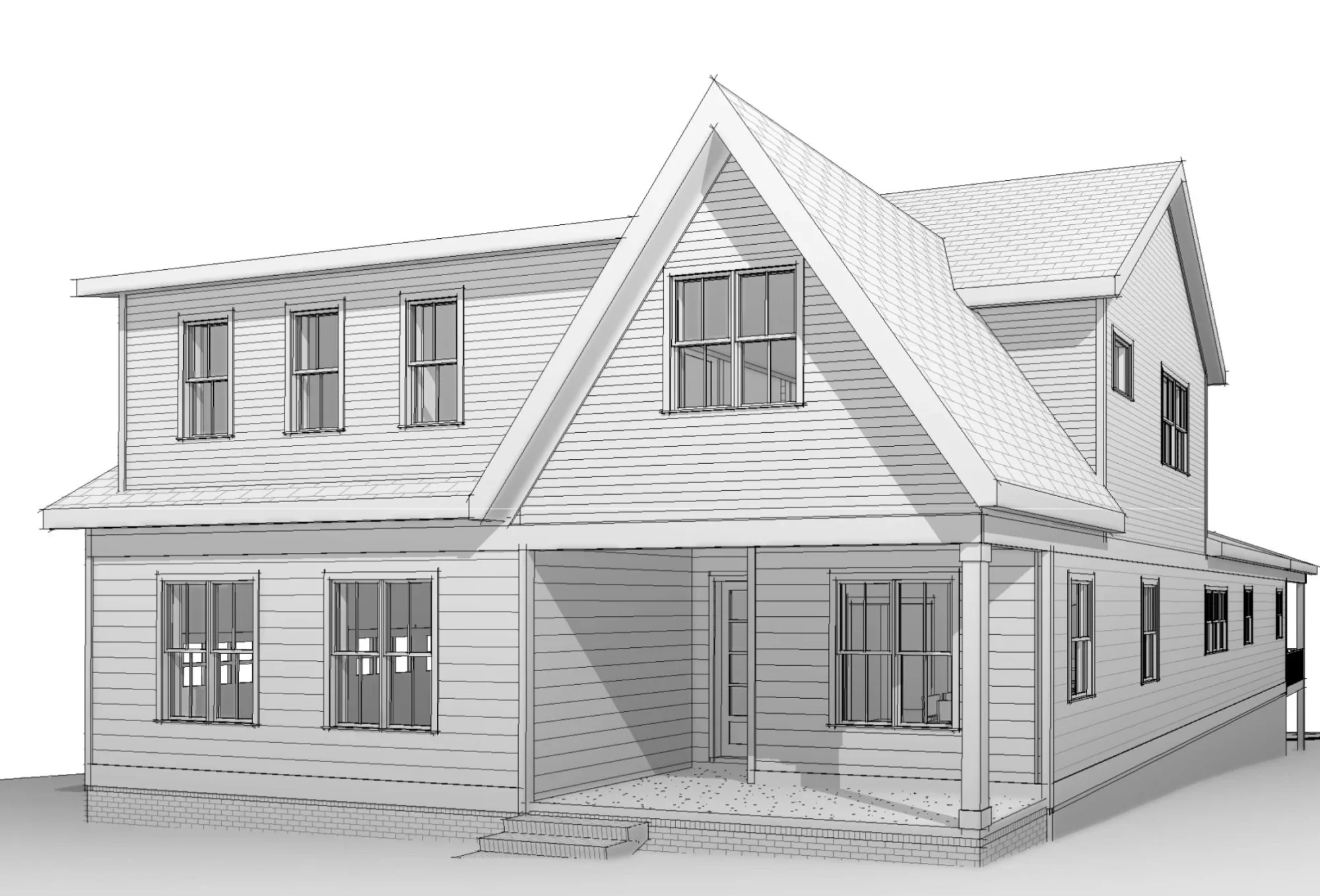 Beautiful 4-Bedroom house Plan with CAD Designs & Blueprint