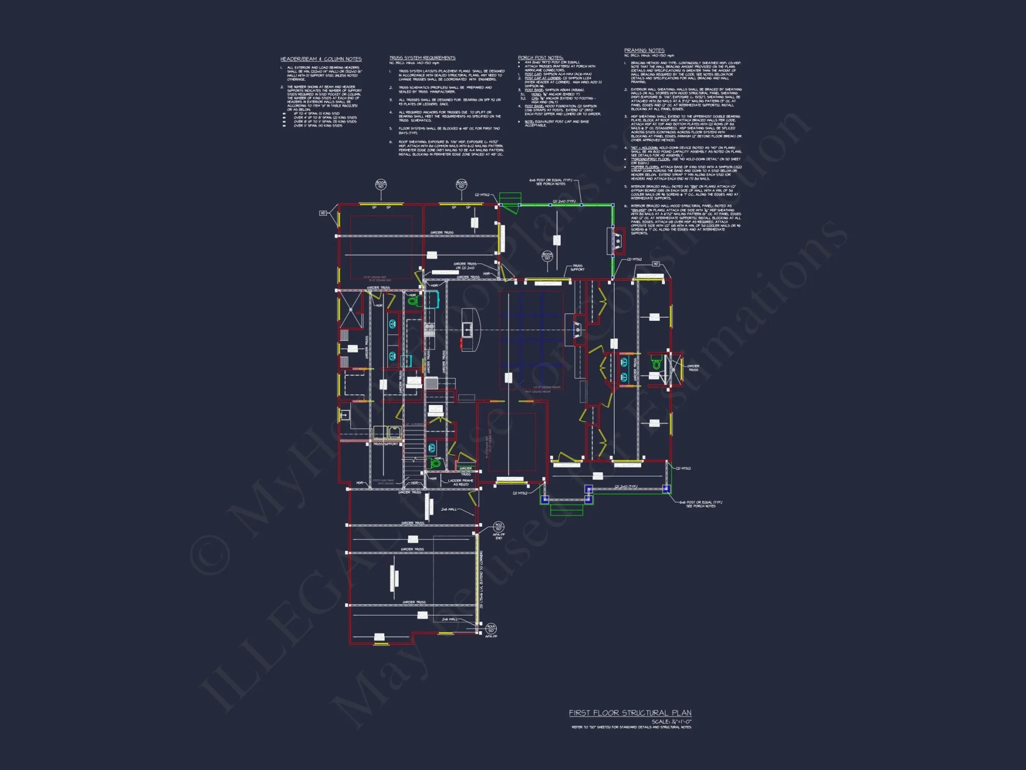 Explore a Stunning 1.5-Story house Plan with CAD Blueprints
