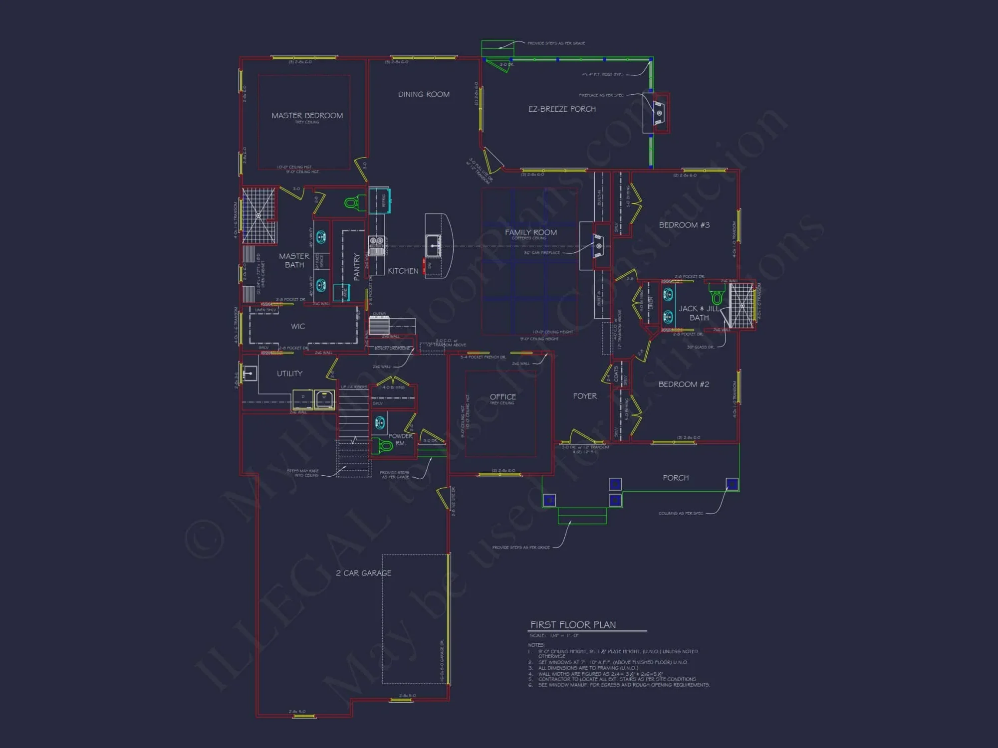 Explore a Stunning 1.5-Story house Plan with CAD Blueprints