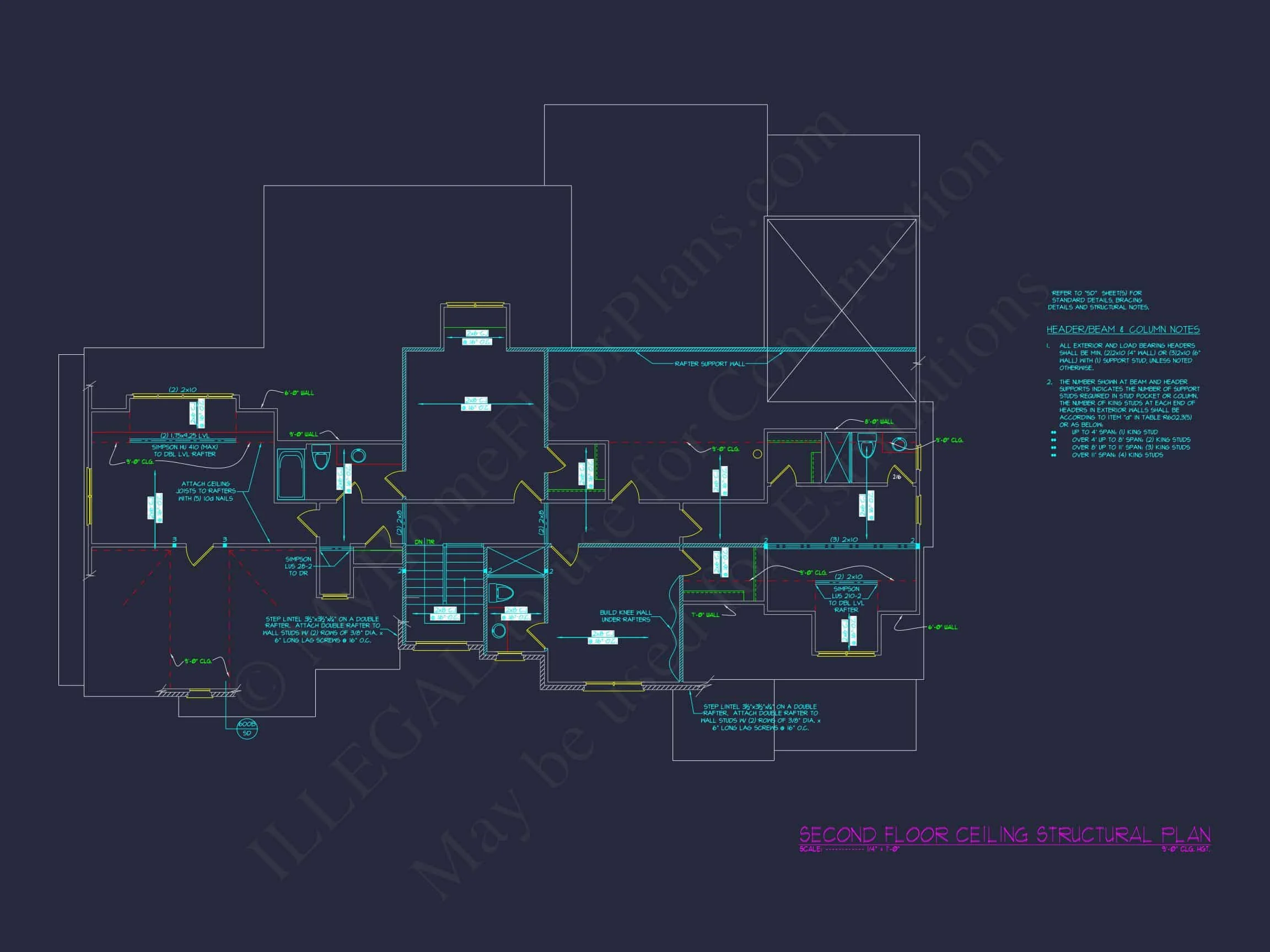 20-1743 HOUSE PLAN - Stunning 2-Story House Plan with CAD Blueprints and Modern Designs 9 Stunning 2-Story house Plan with CAD Blueprints and Modern Designs