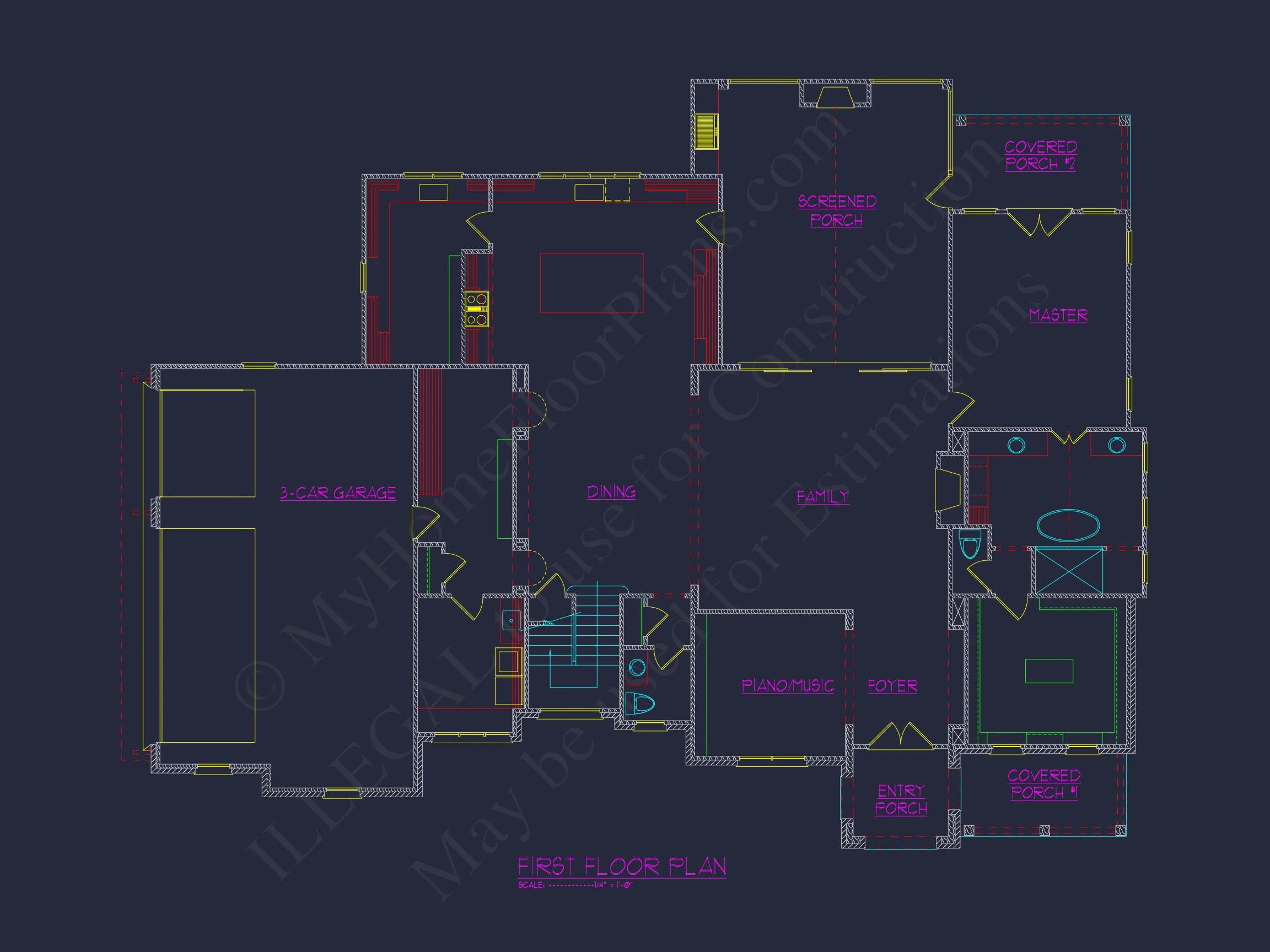 20-1743 HOUSE PLAN - Stunning 2-Story House Plan with CAD Blueprints and Modern Designs 4 Stunning 2-Story house Plan with CAD Blueprints and Modern Designs