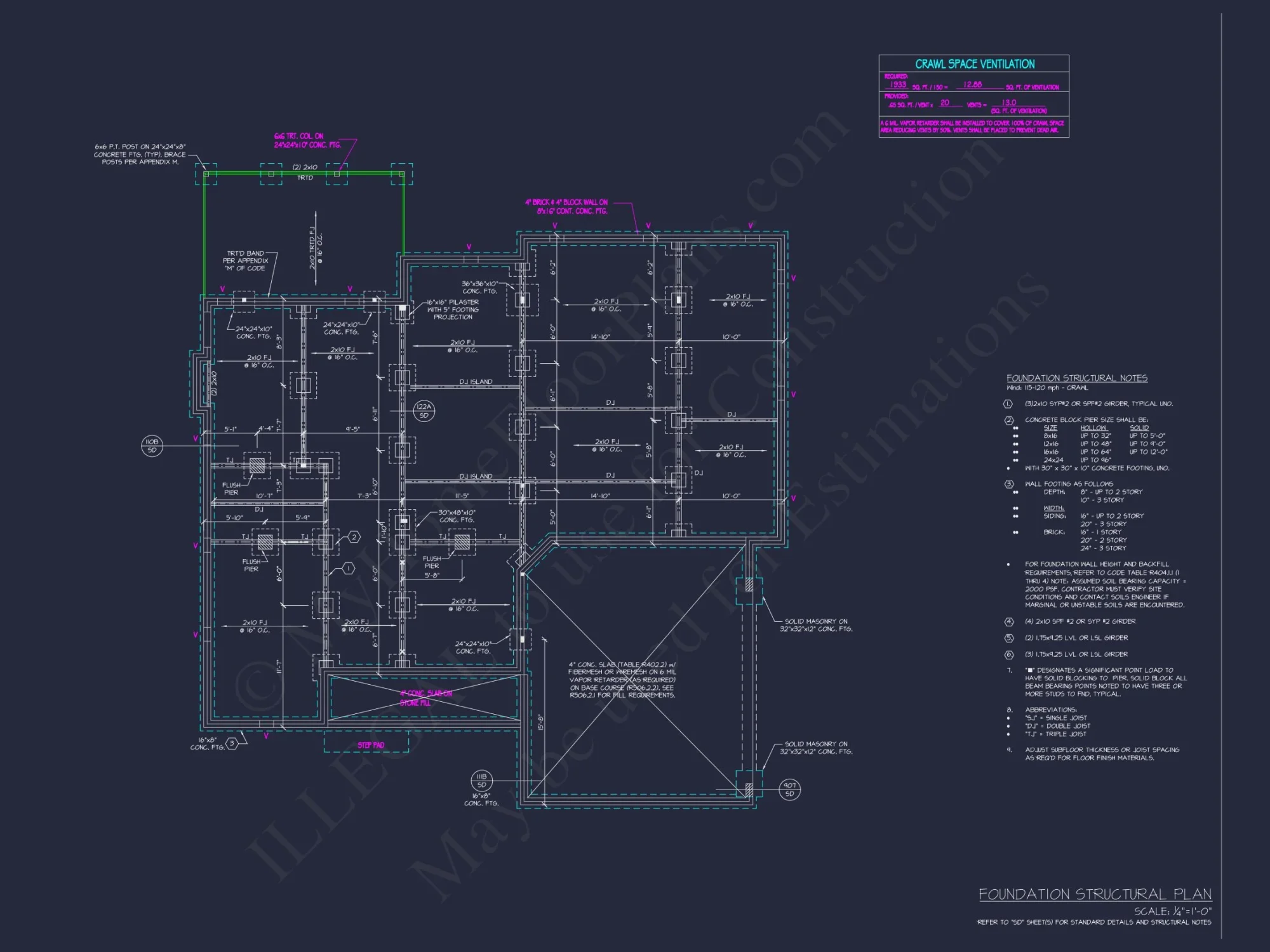 Elegant house Plan with 4 Bedrooms and CAD Blueprint Designs