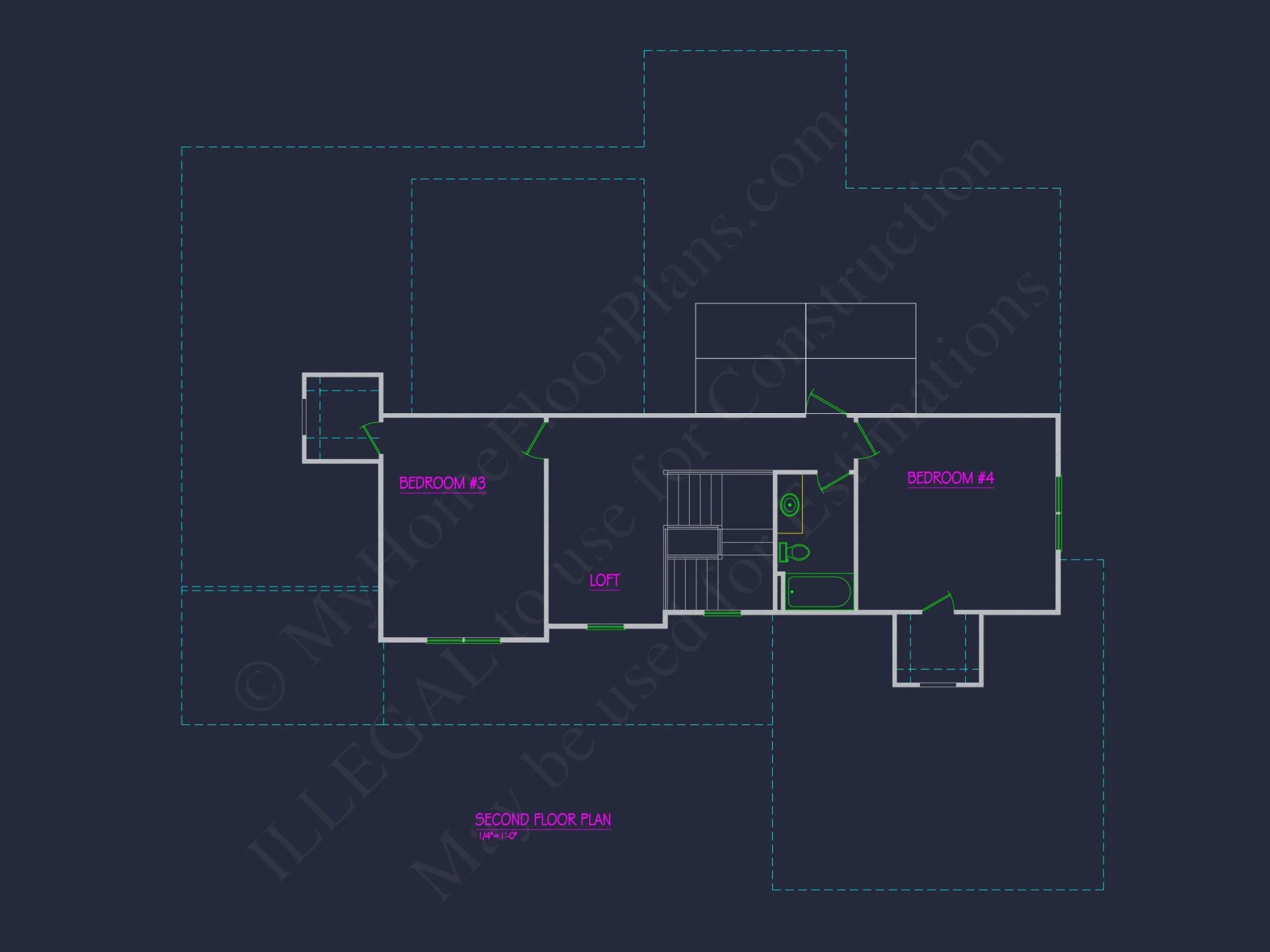 house Floor Plan Design with Blueprint & CAD Architecture