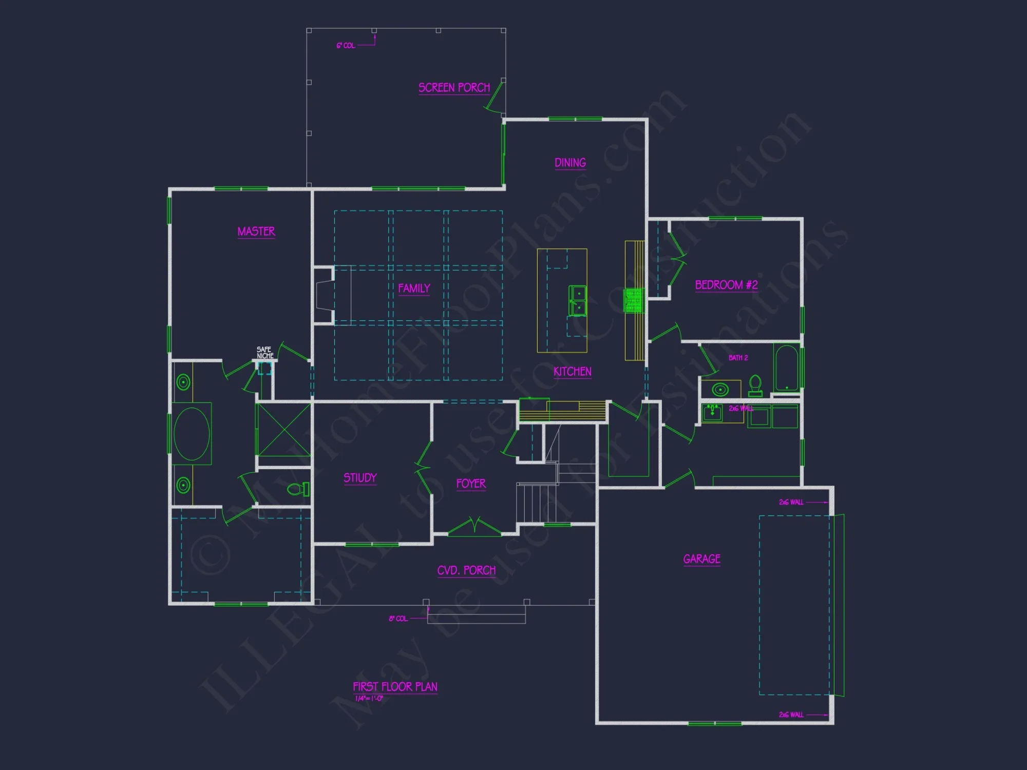 house Floor Plan Design with Blueprint & CAD Architecture