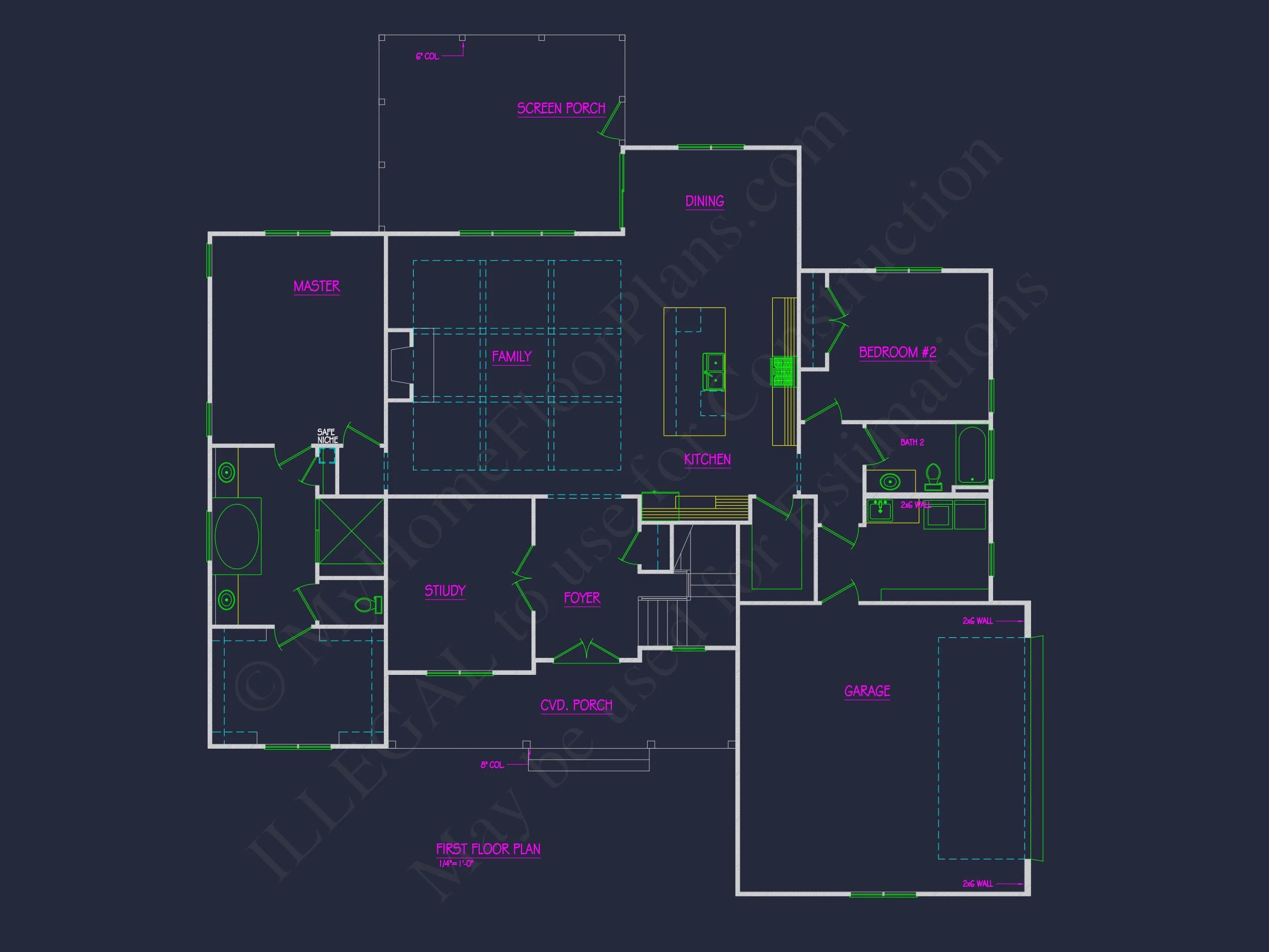 house Floor Plan Design with Blueprint & CAD Architecture