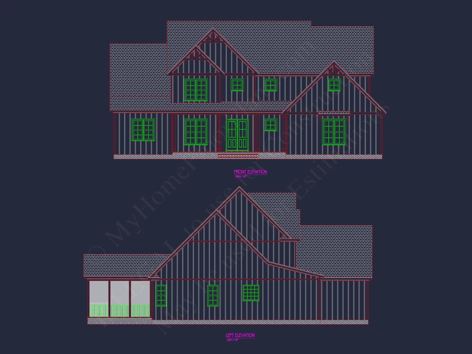 house Floor Plan Design with Blueprint & CAD Architecture