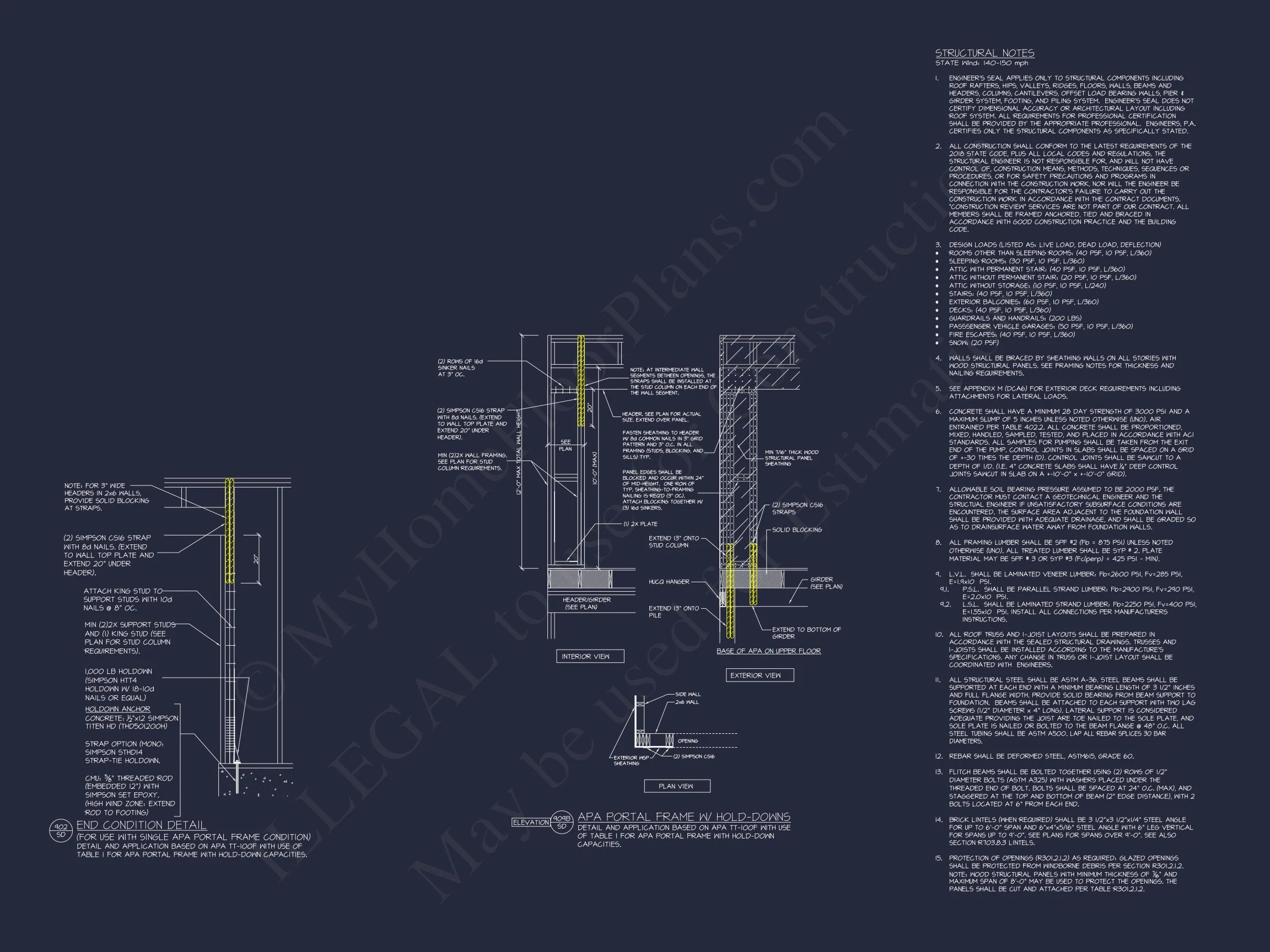 Modern house Blueprint with Stunning Coastal Floor Plan