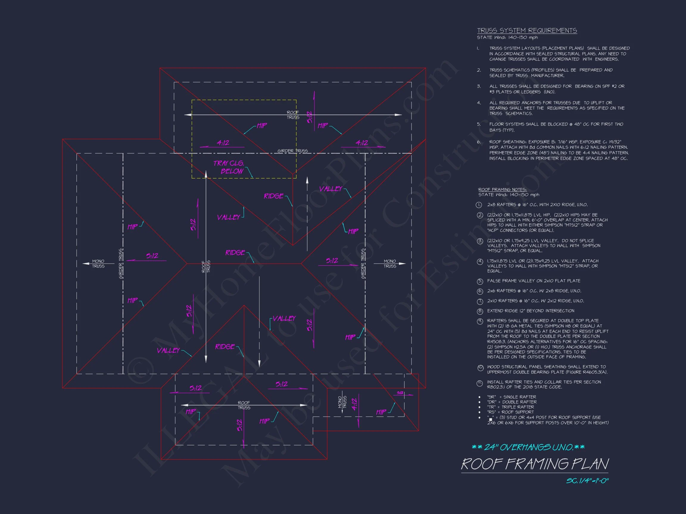 Modern house Blueprint with Stunning Coastal Floor Plan
