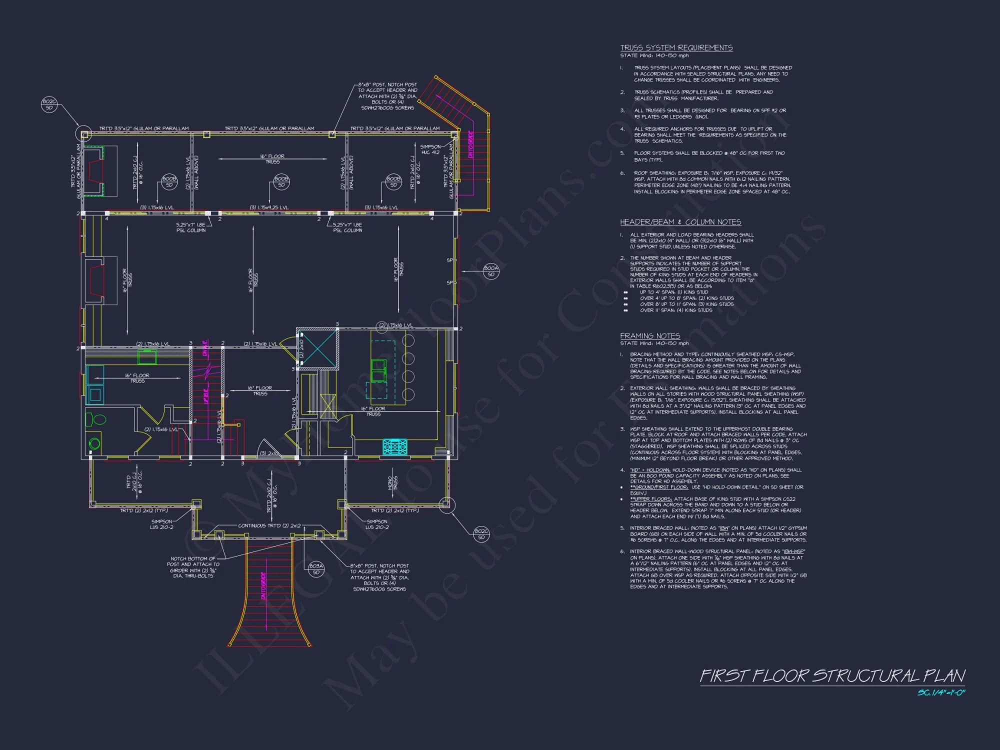 Modern house Blueprint with Stunning Coastal Floor Plan