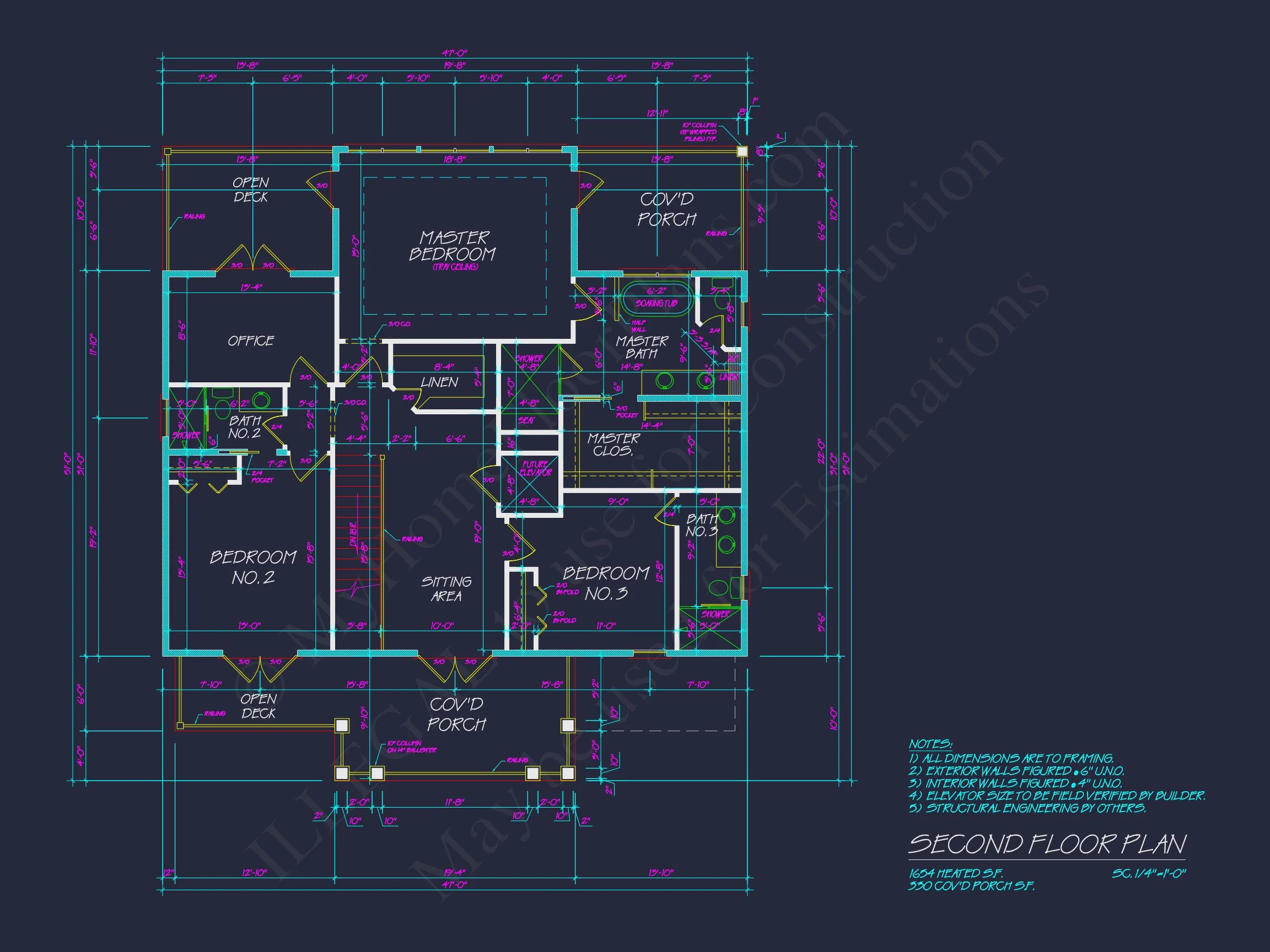 Modern house Blueprint with Stunning Coastal Floor Plan
