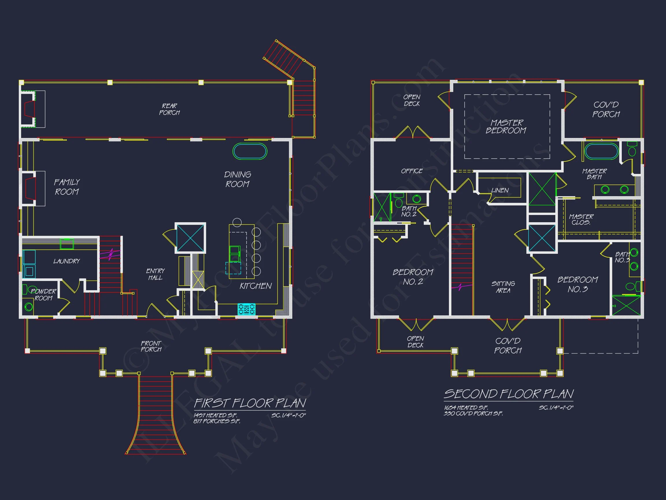 Modern house Blueprint with Stunning Coastal Floor Plan