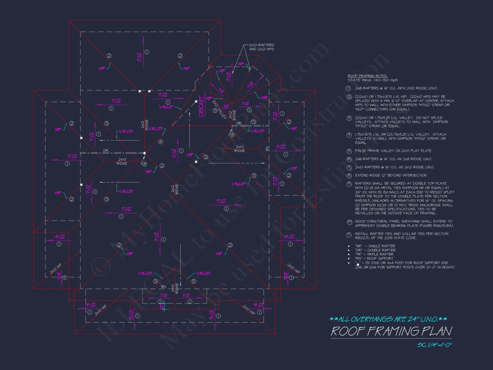 Coastal house Plan with 2 Floors and Modern CAD Designs