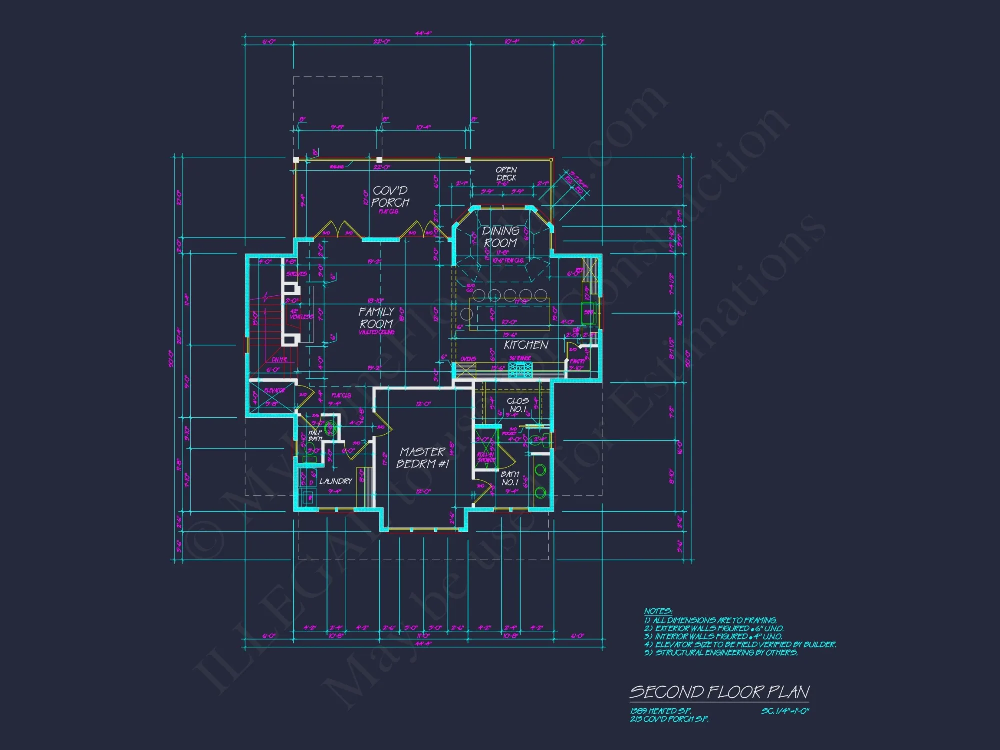 Coastal house Plan with 2 Floors and Modern CAD Designs