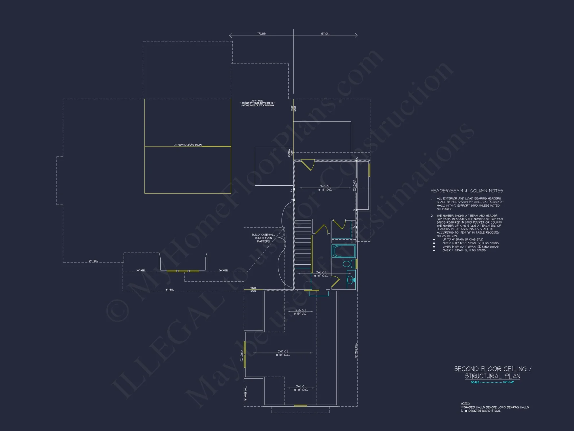 Craftsman house Floor Plan: CAD Blueprint with Elegant Designs