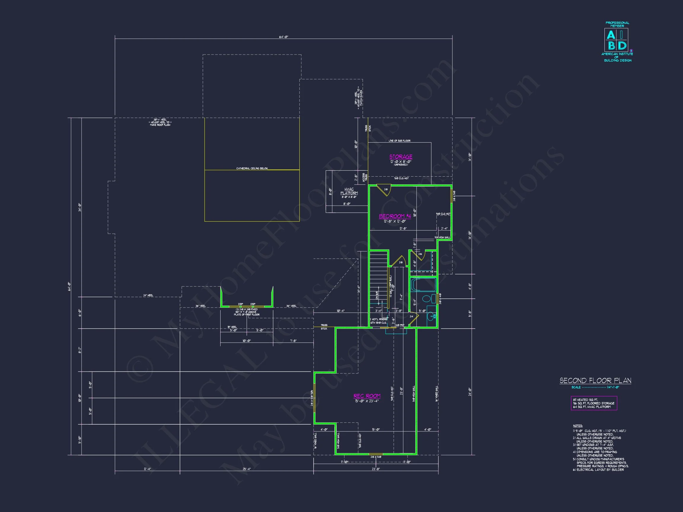 Craftsman house Floor Plan: CAD Blueprint with Elegant Designs