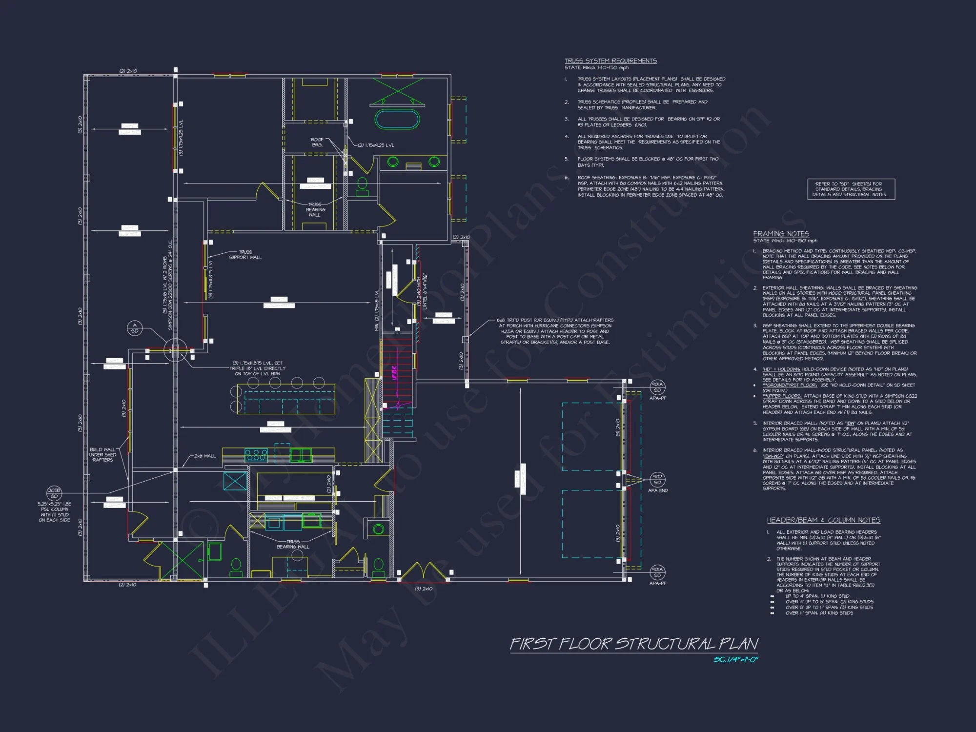 Modern Farmhouse house Plan with CAD Designs & Blueprint