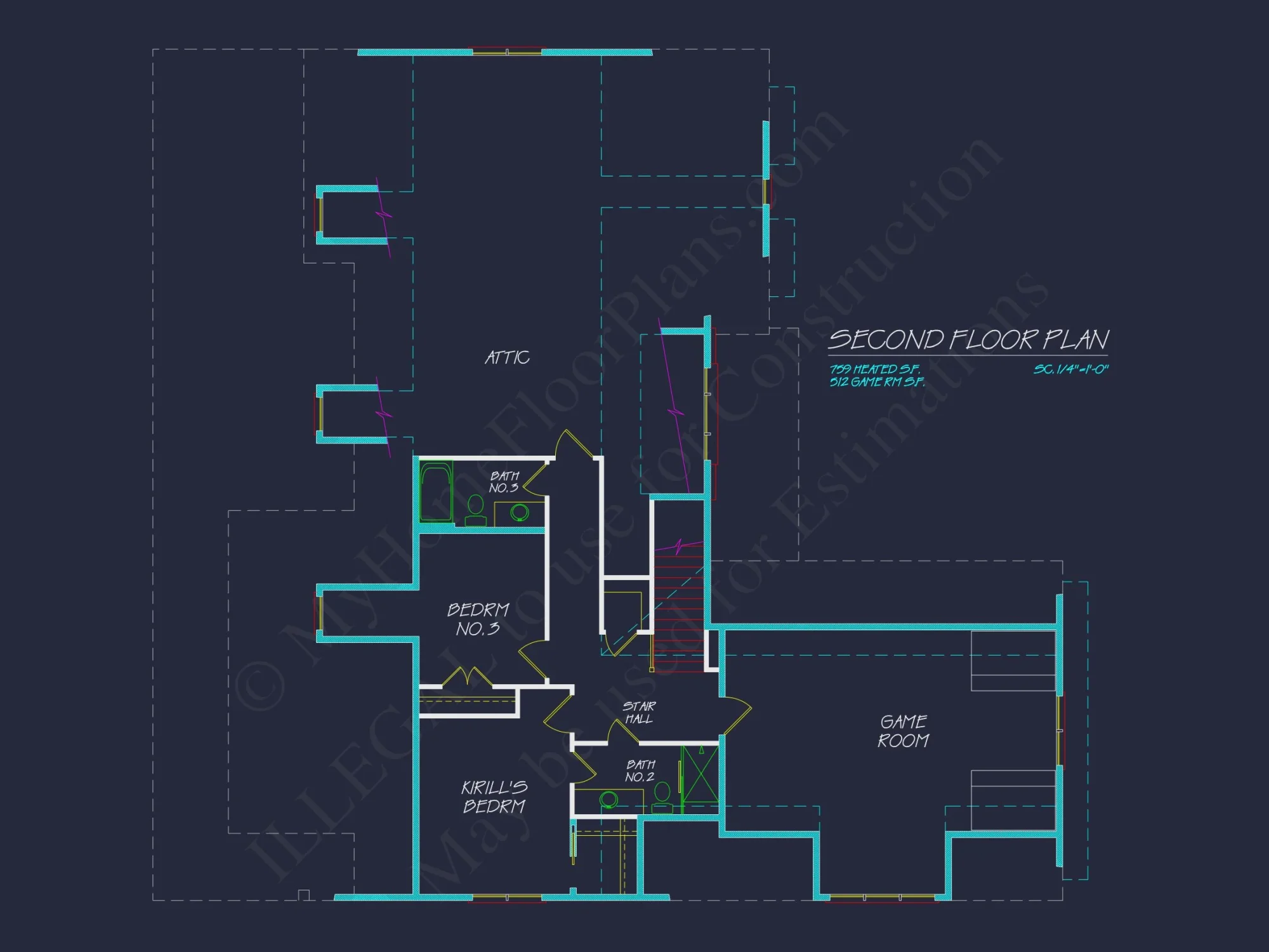 Modern Farmhouse house Plan with CAD Designs & Blueprint