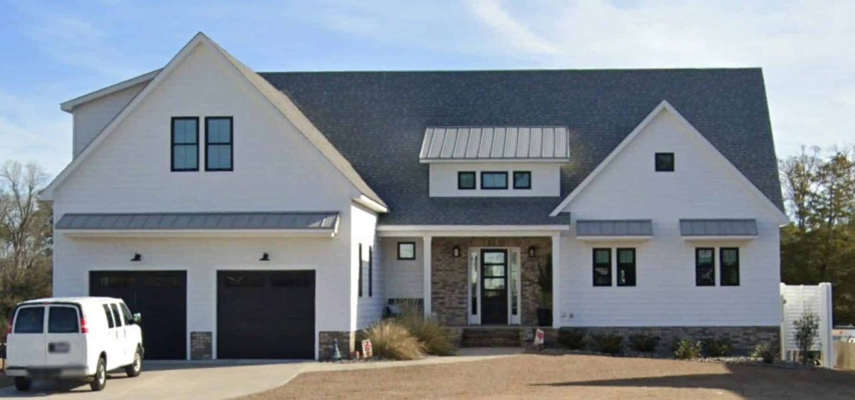 Modern Farmhouse house Plan with CAD Designs & Blueprint