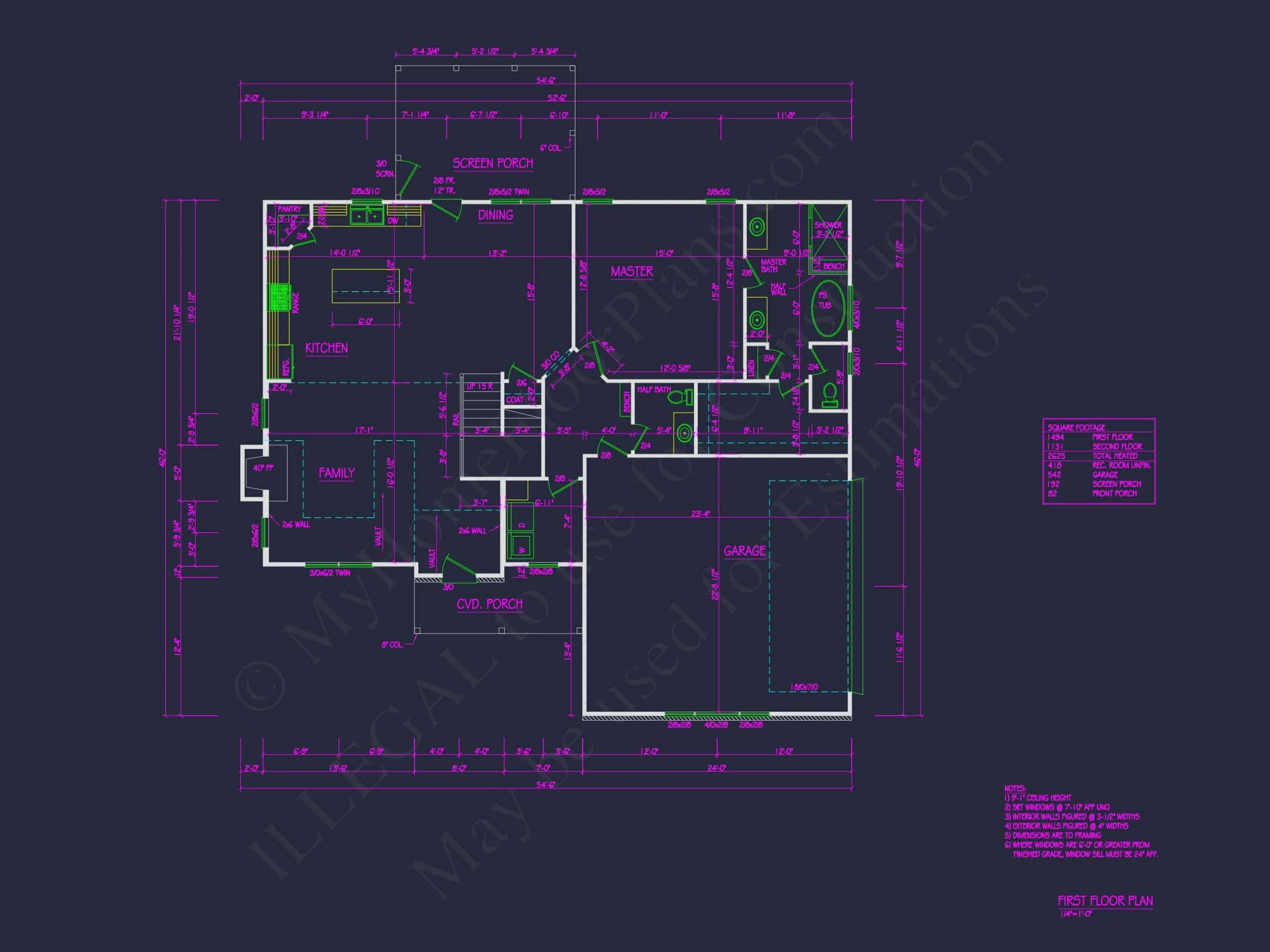 Modern Craftsman house Plan with Spacious Floor Designs