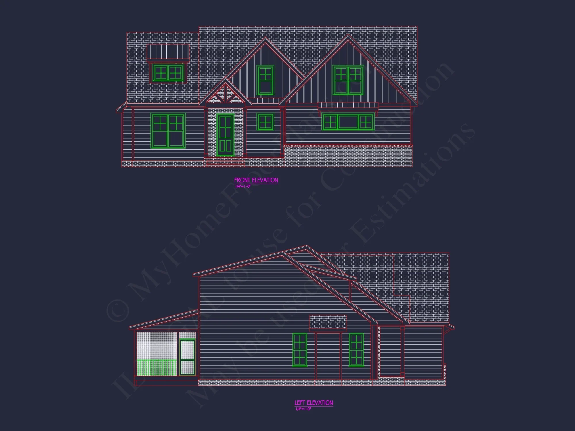 Modern Craftsman house Plan with Spacious Floor Designs