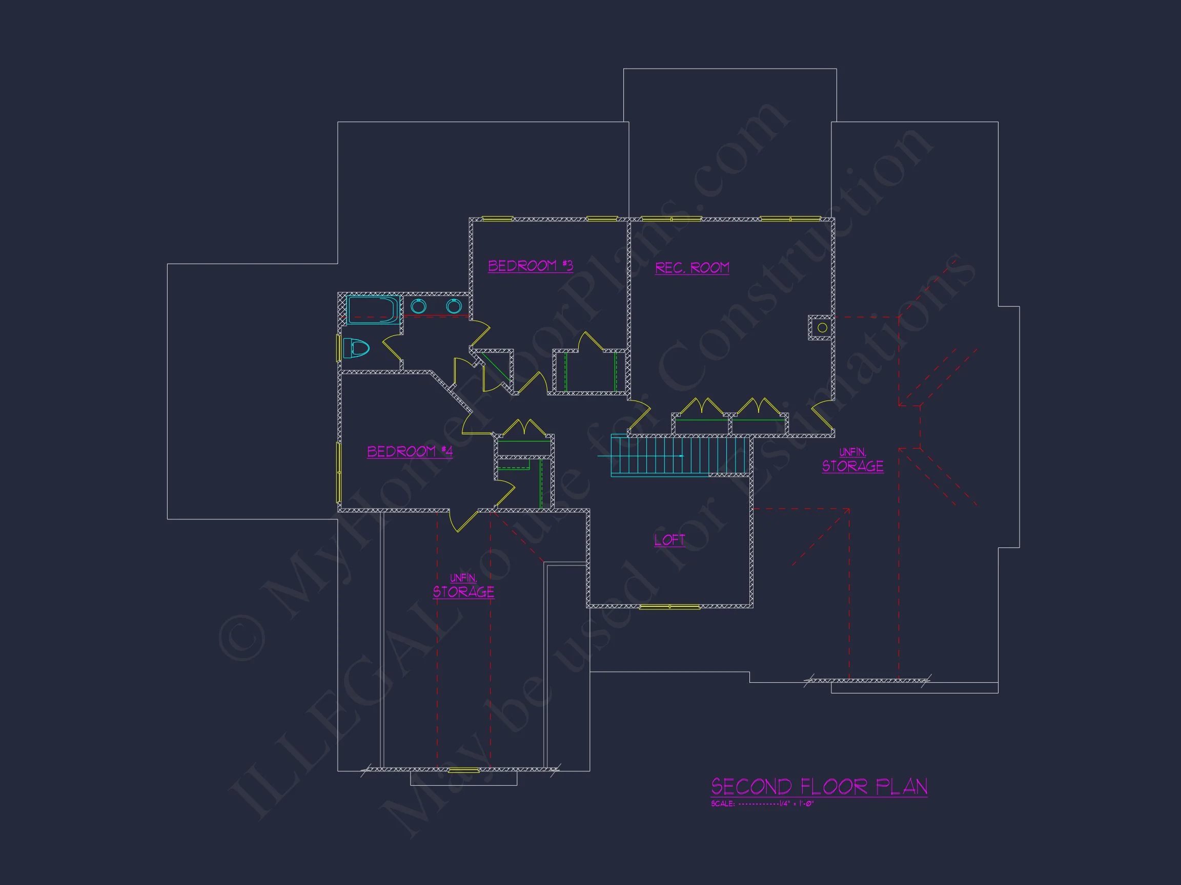 Craftsman house Plan with 2 Floors and Spacious Layout